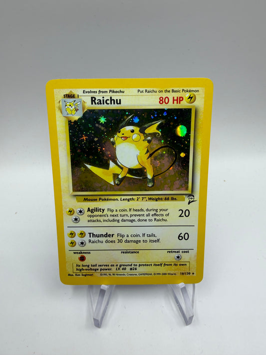 Pokemon Karte Holo Base Set 2 Raichu 16/130 Englisch