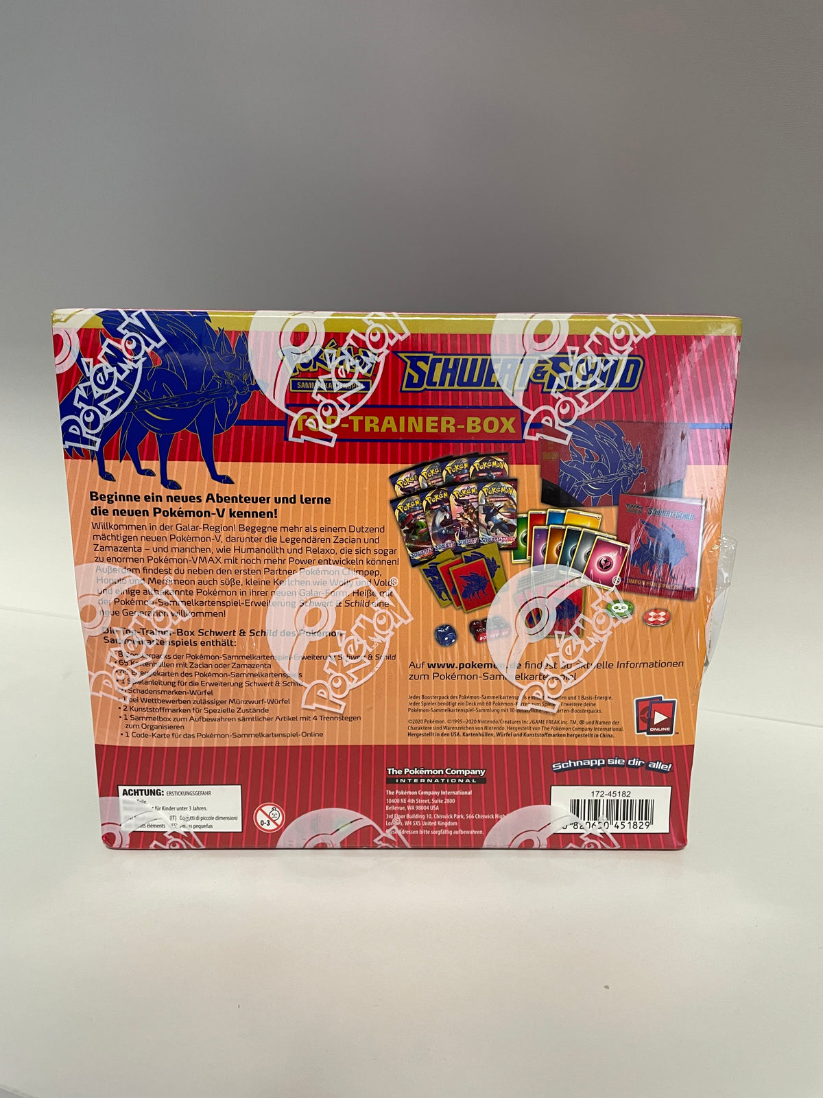 Pokemon OVP Top Trainer Box Schwert & Schild Deutsch