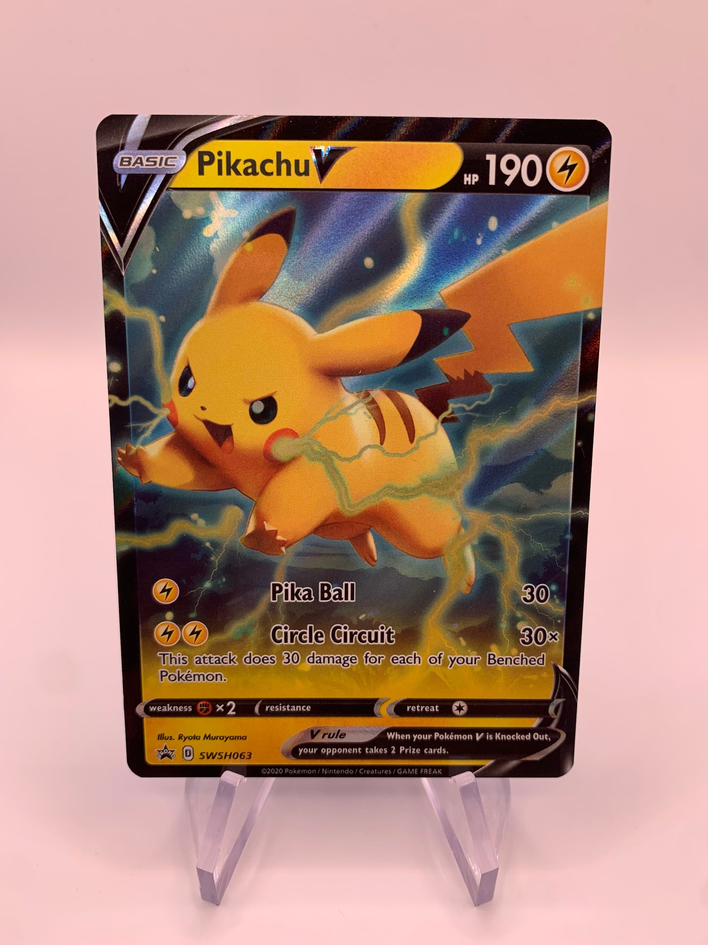 Pokemon Karte V Promo Pikachu SWSH063 Englisch