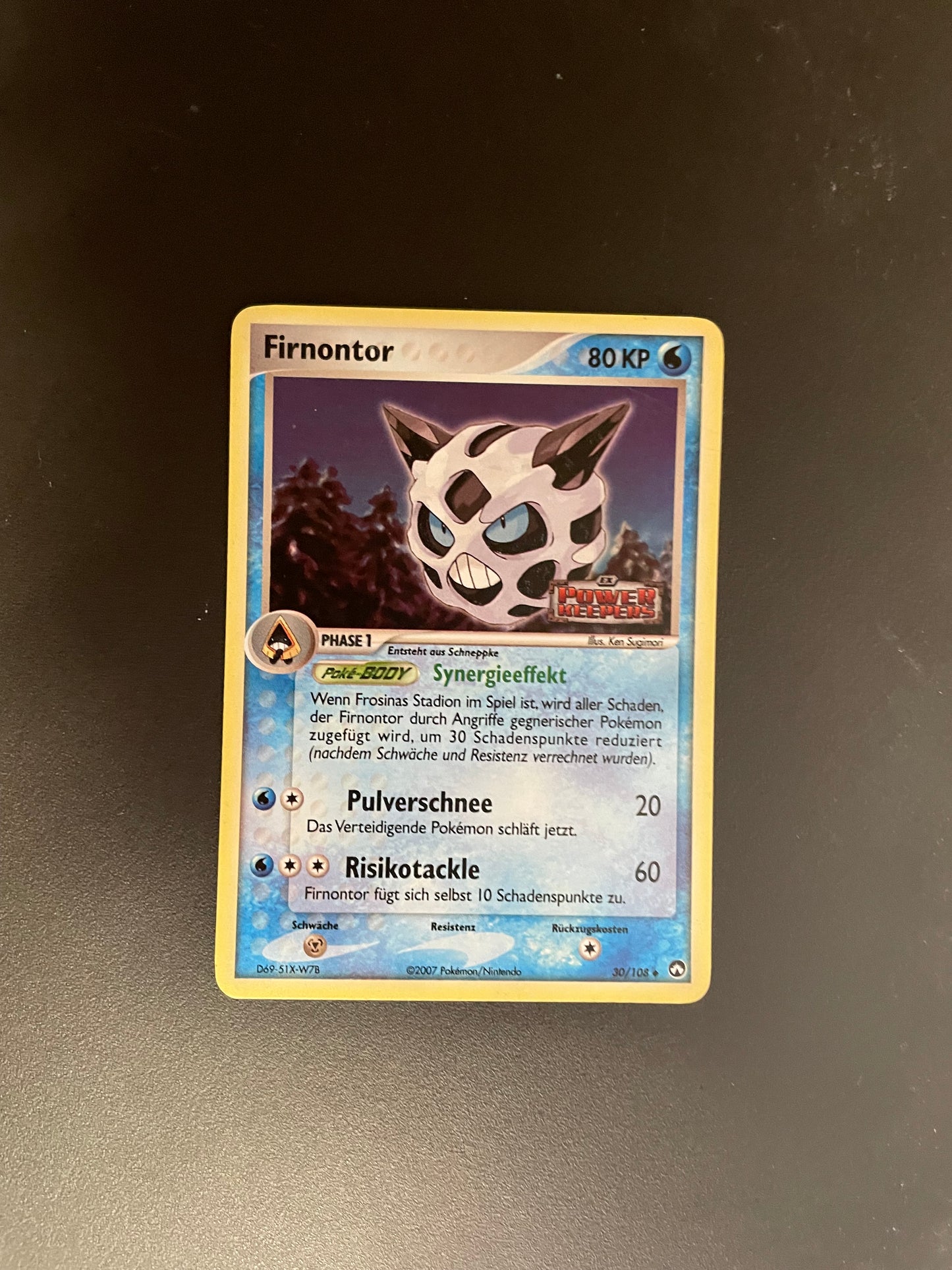 Pokemon Karte Holo Firnontor 30/108 Deutsch