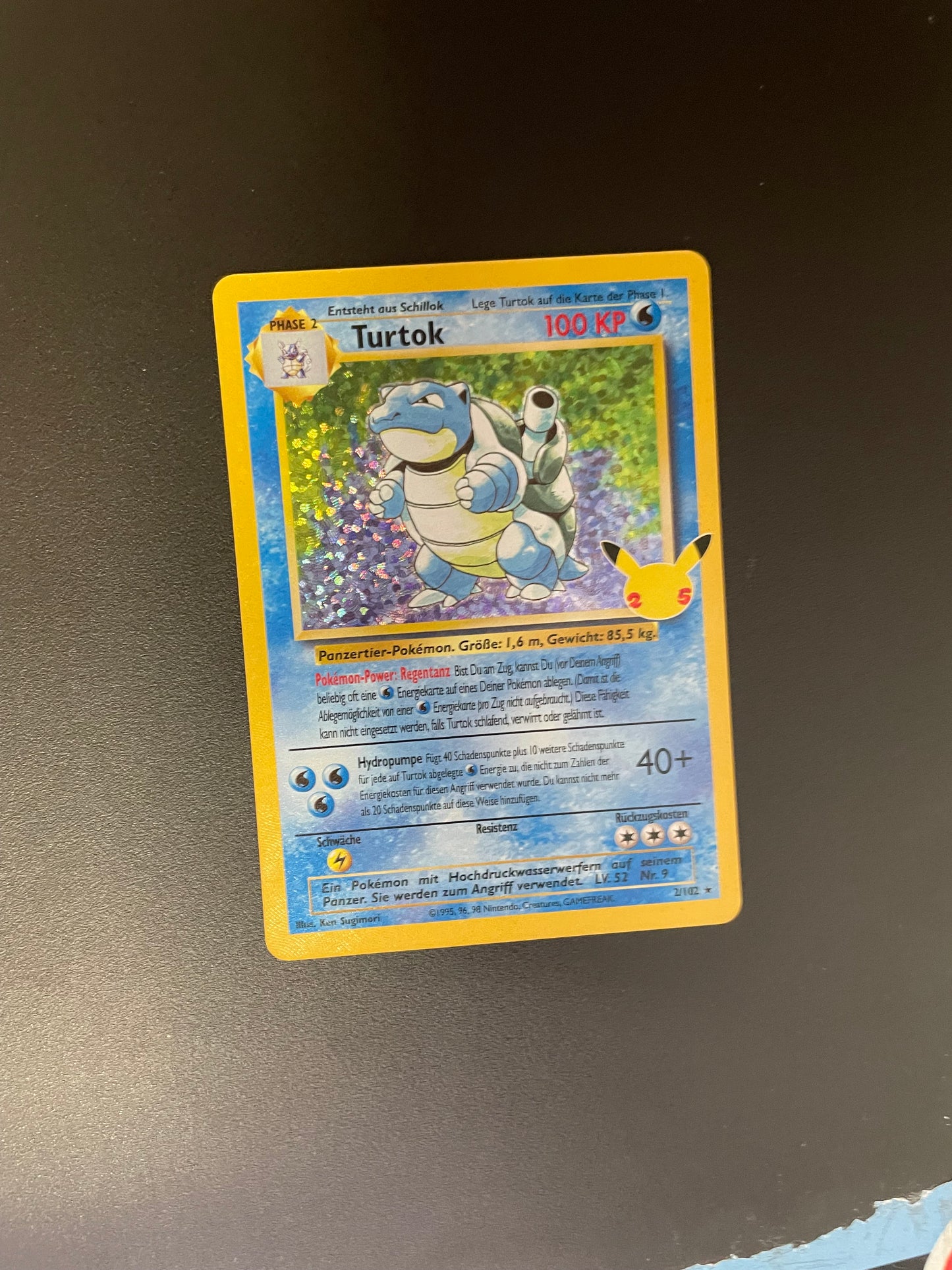 Pokemon Karte Celebration Turtok 2/102 Deutsch