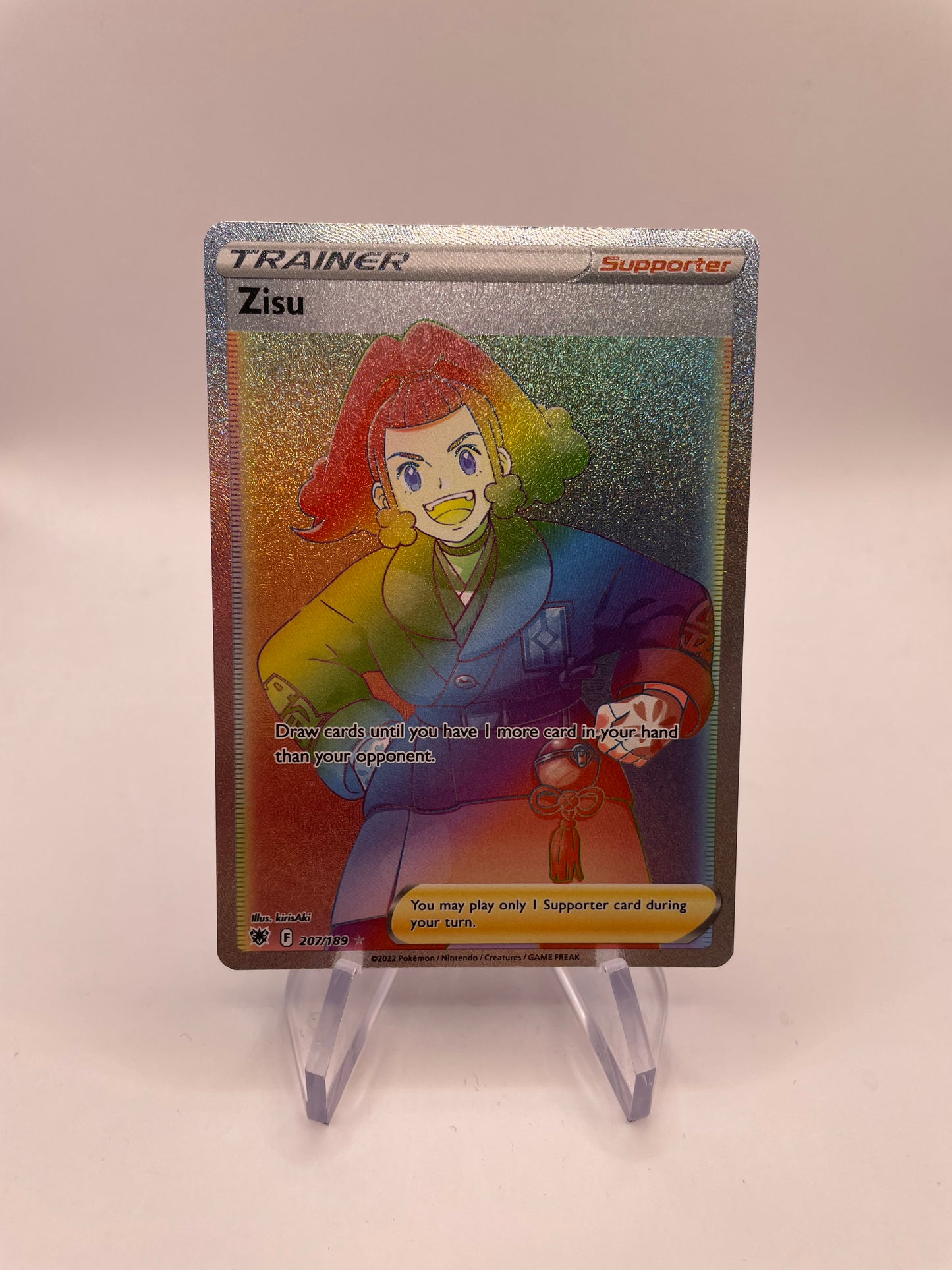 Pokemon Karte Trainer Rainbow Zisu 207/189 Deutsch