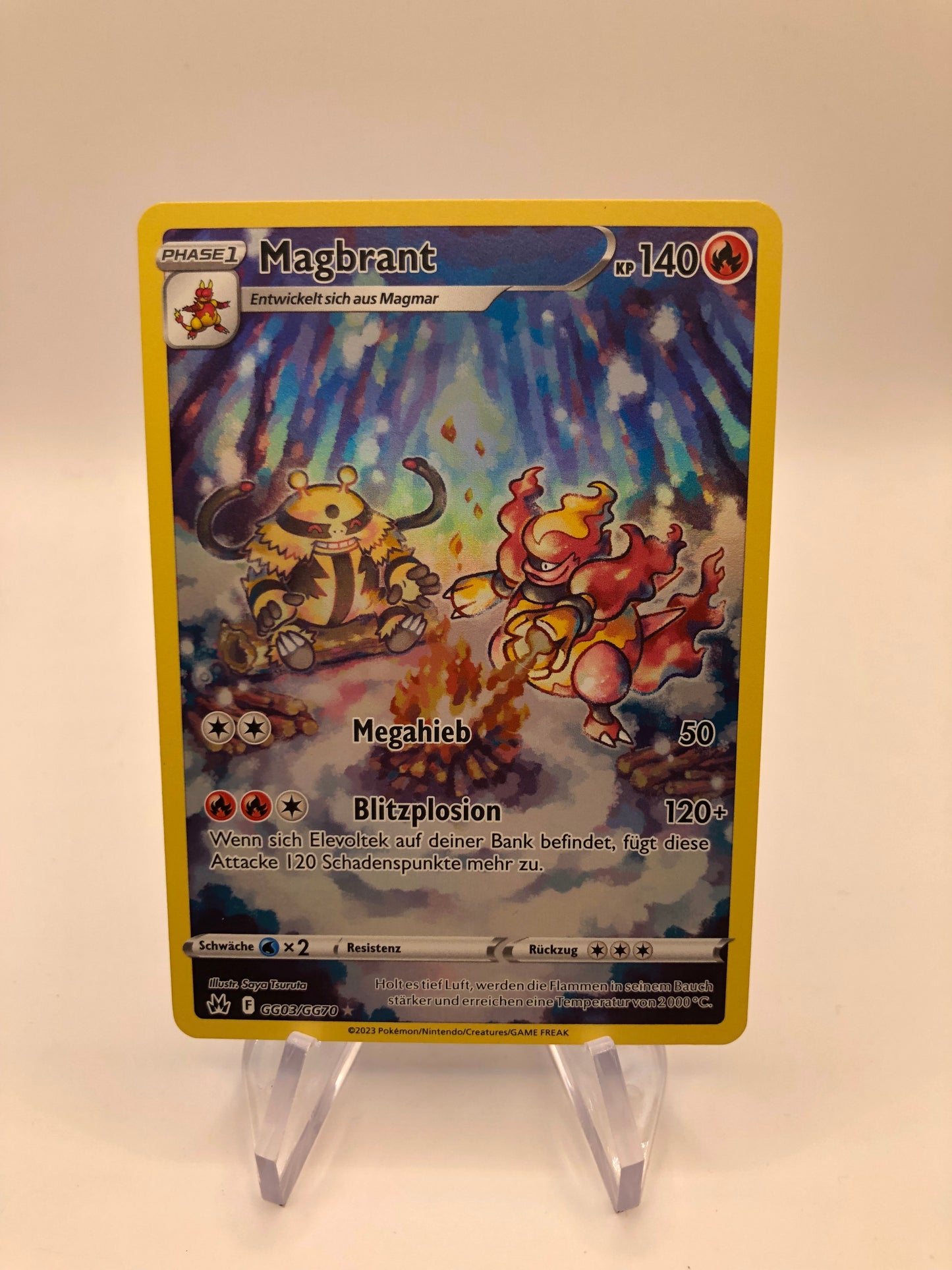Pokemon Karte Art-Rare Magbrant GG03/GG70 Deutsch
