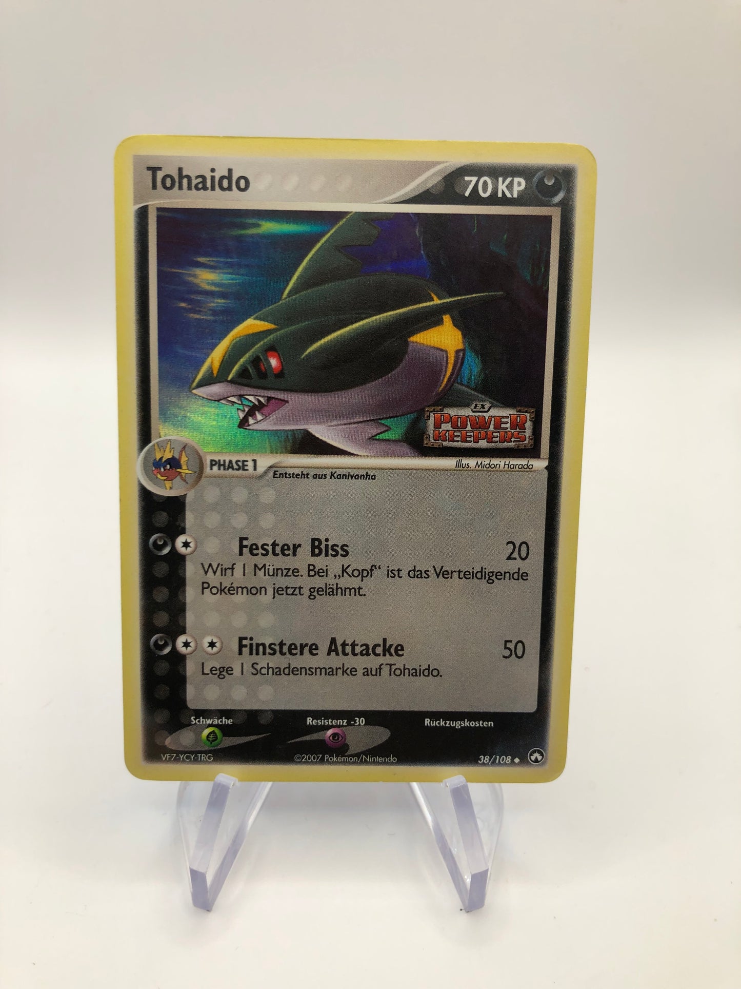 Pokemon Karte Revers Stamp Tohaido 38/108 Deutsch