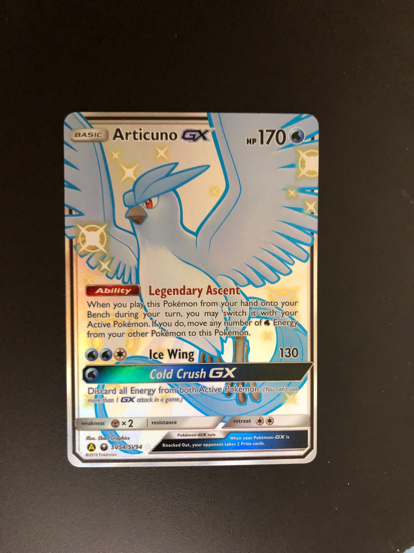 Pokemon Karte GX Articuno SV54/SV94 Englisch
