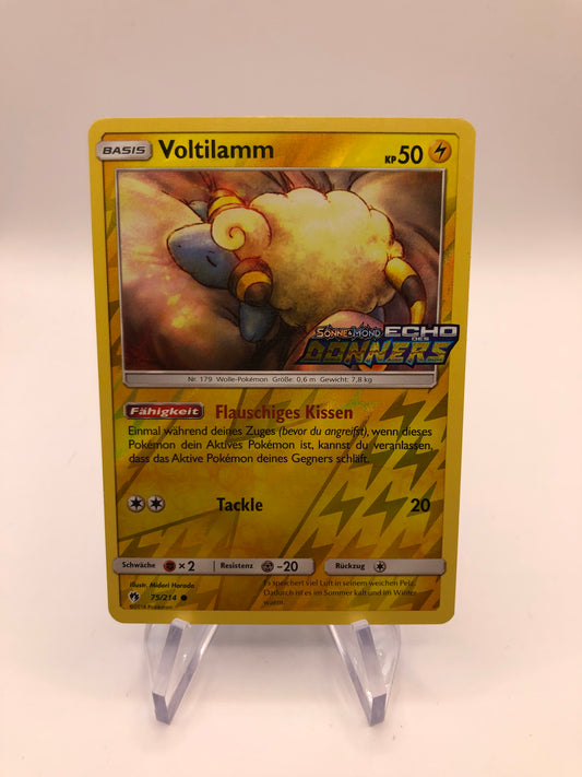 Pokemon Karte Stamp Voltilamm 75/214 Deutsch