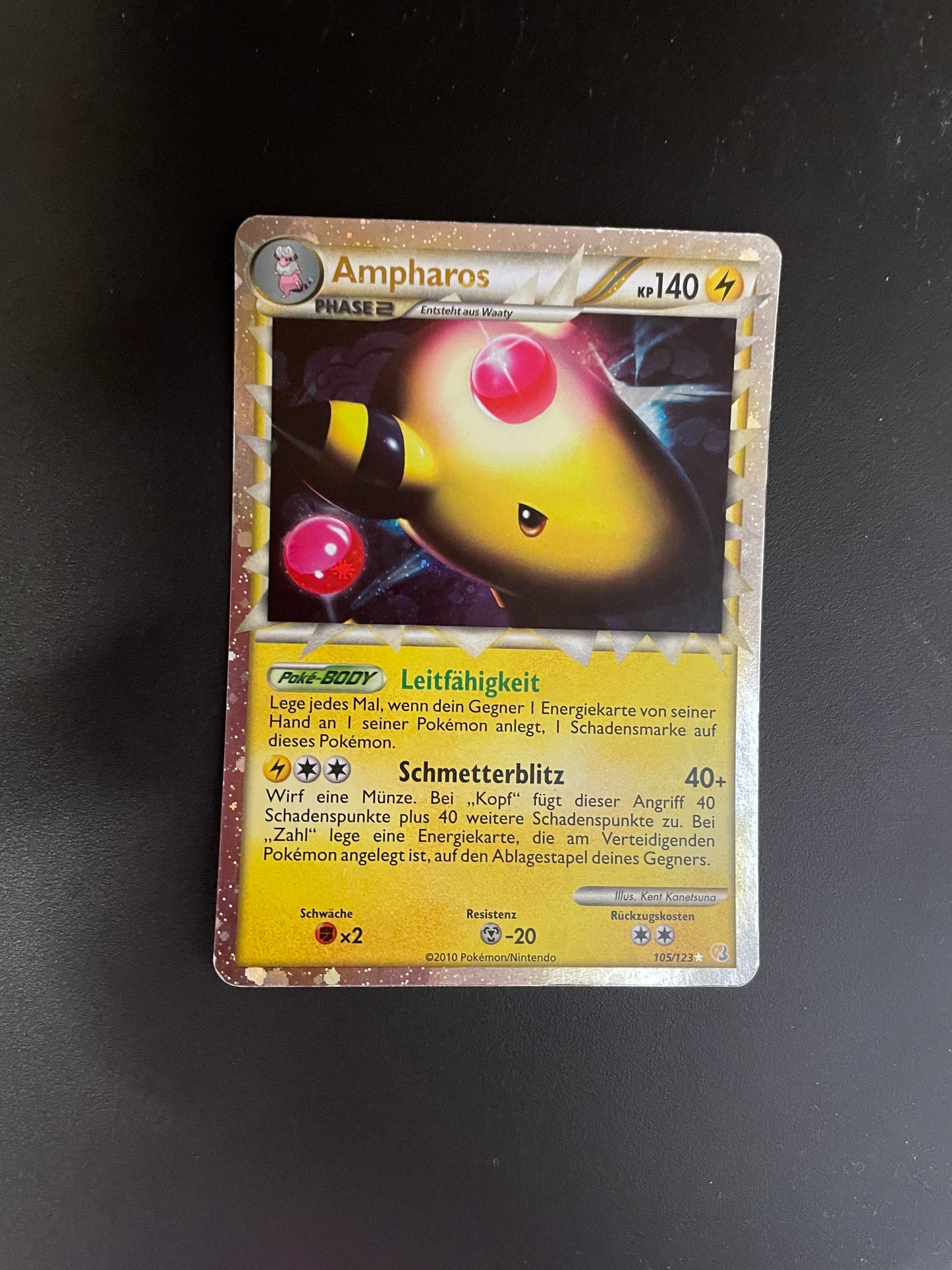 Pokemon Karte Prime Ampharos 105/123 Deutsch