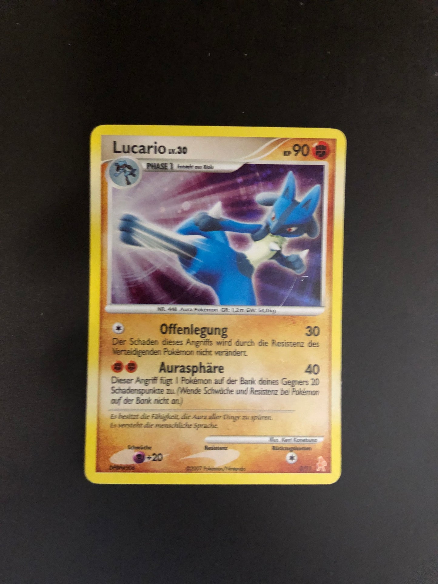 Pokemon Karte Holo Lucario 3/11 Deutsch