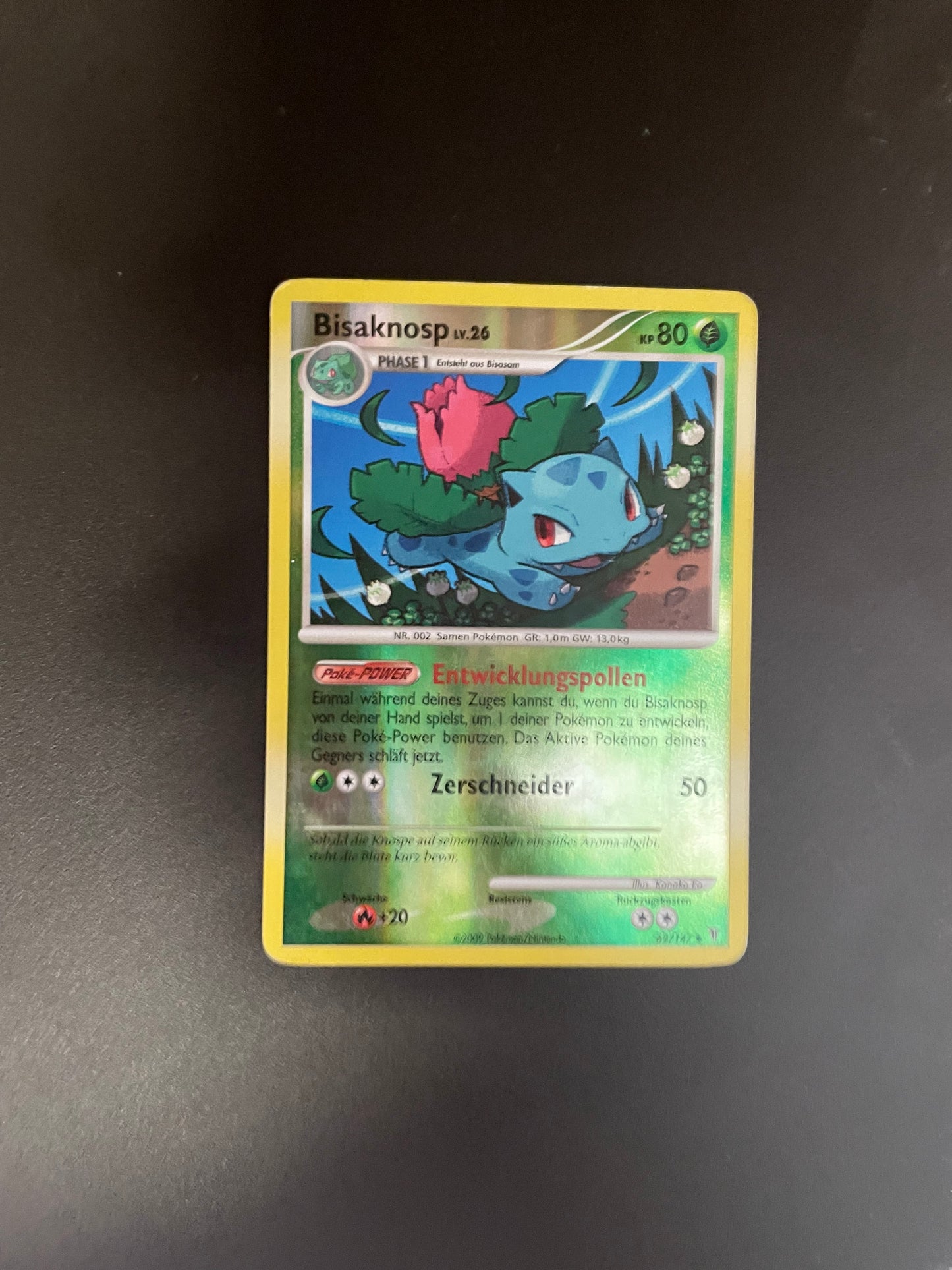 Pokémon Karte Reverse Bisaknosp 62/147 Deutsch