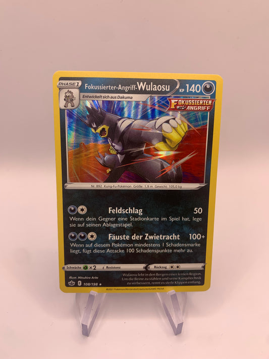 Pokemon Karte Holo Wulaosu 108/198 Deutsch