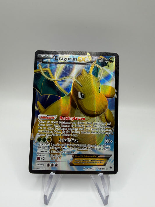 Pokemon Karte Alt Art Dragoran 108/111 Deutsch