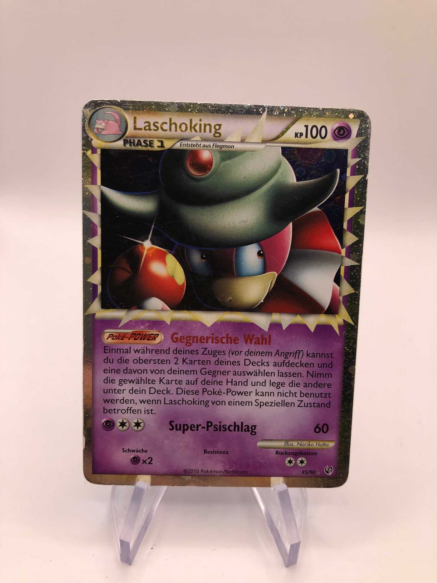 Pokemon Karte Holo Prime Laschoking 85/90 Deutsch