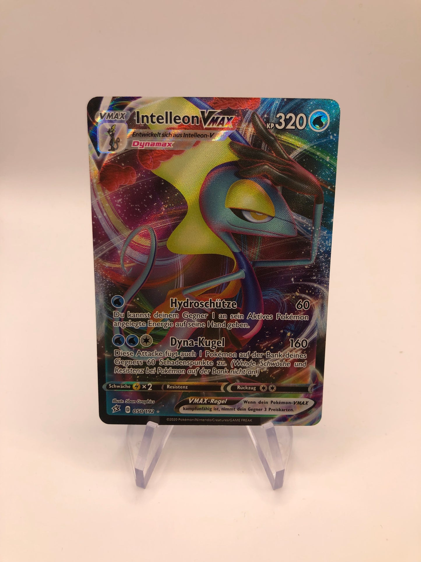 Pokemon Karte Vmax Intelleon 50/192 Deutsch