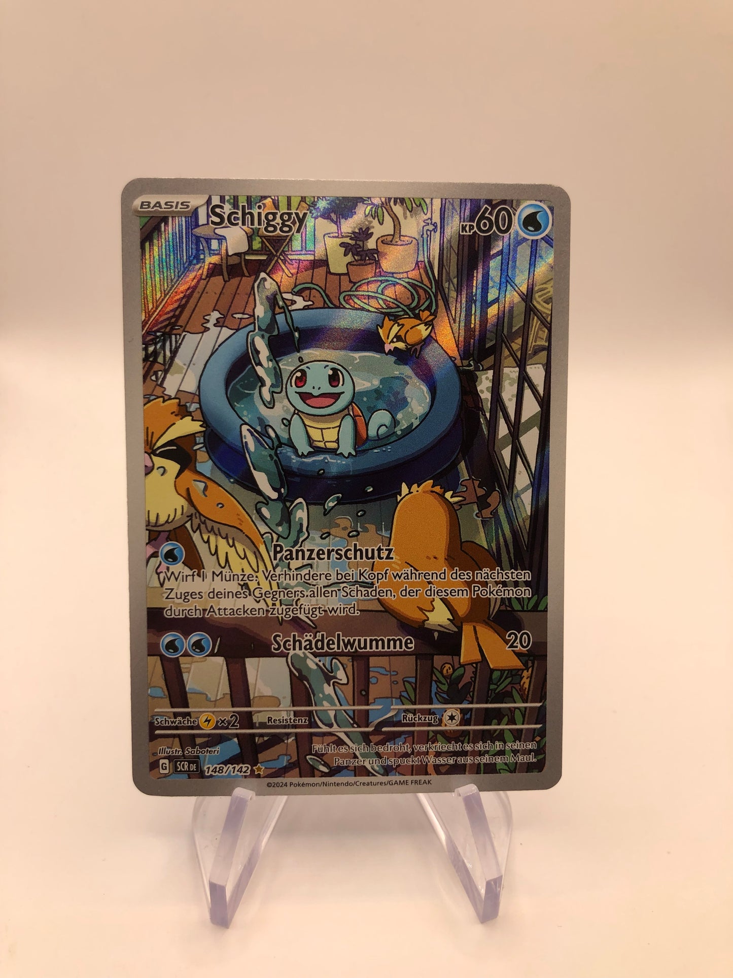 Pokemon Karte Art-Rare Schiggy 148/142 Deutsch