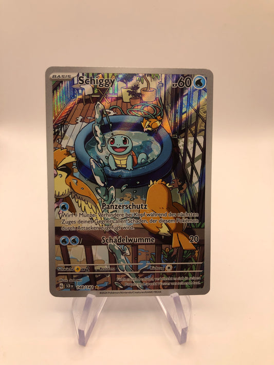 Pokemon Karte Art-Rare Schiggy 148/142 Deutsch