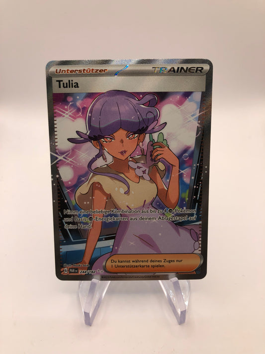 Pokemon Karte Trainer Tulia 244/182 Deutsch