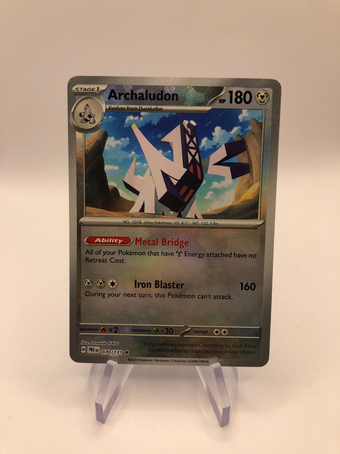 Pokemon Karte Revers Archaludon 70/131 Englisch