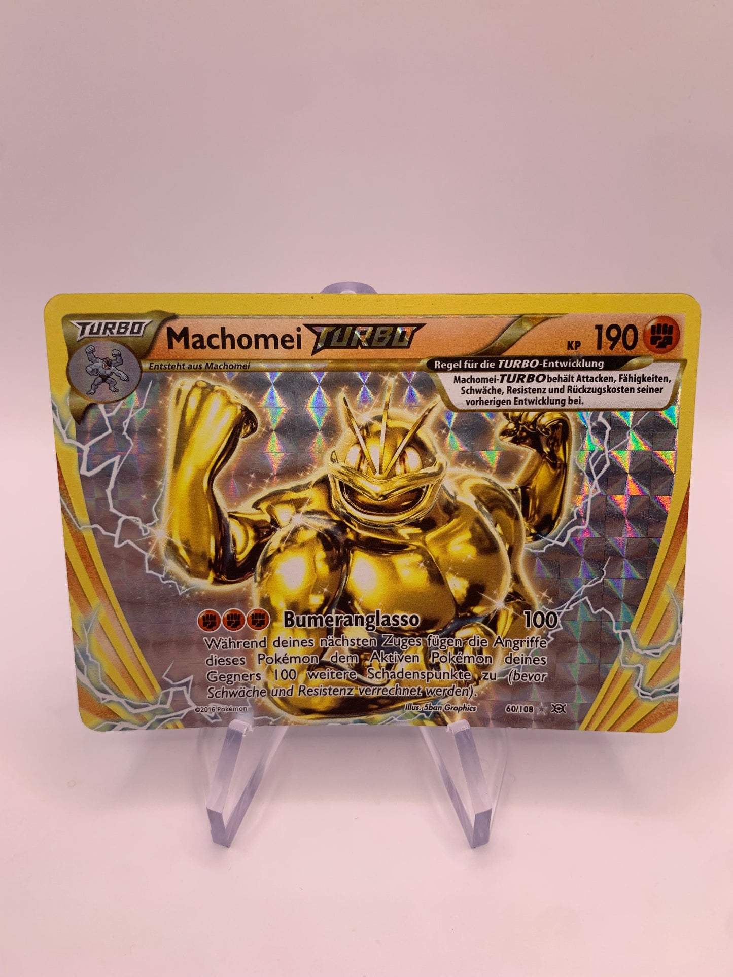 Pokémon Karten Turbo Machomei 60/108 deutsch