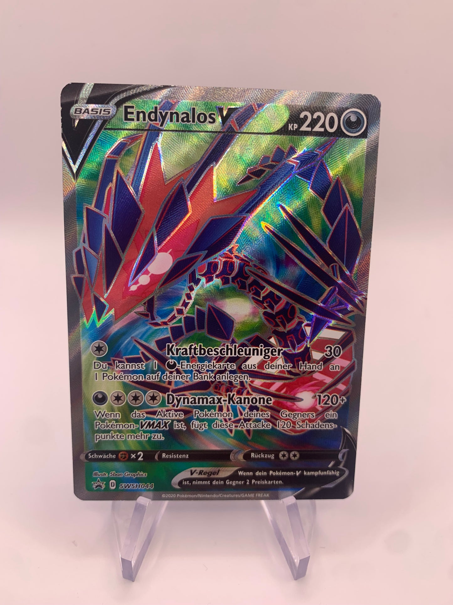 Pokemon Karte V Promo Fullart Endynalos SWSH44 Deutsch