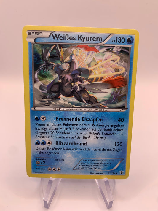 Pokemon Karte Holo Weißes Kyurem 21/124 Deutsch