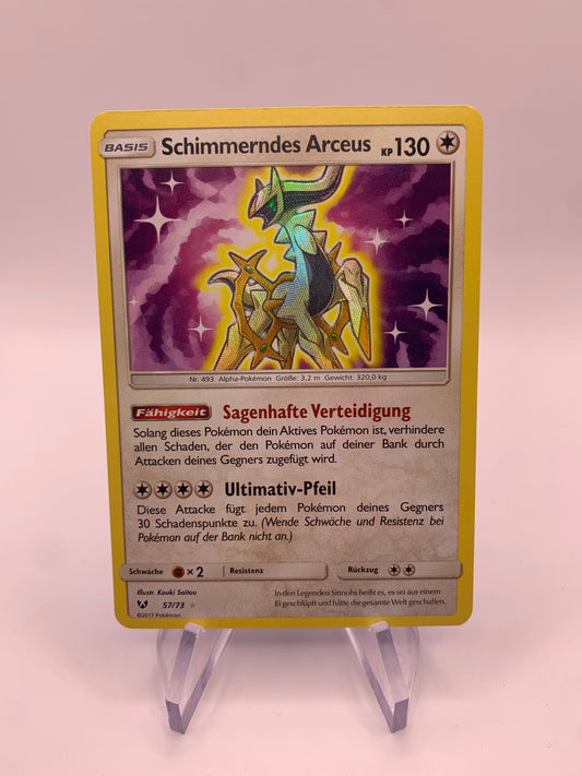 Pokemon Cards Shiny Shimmering Arceus 57/73 German