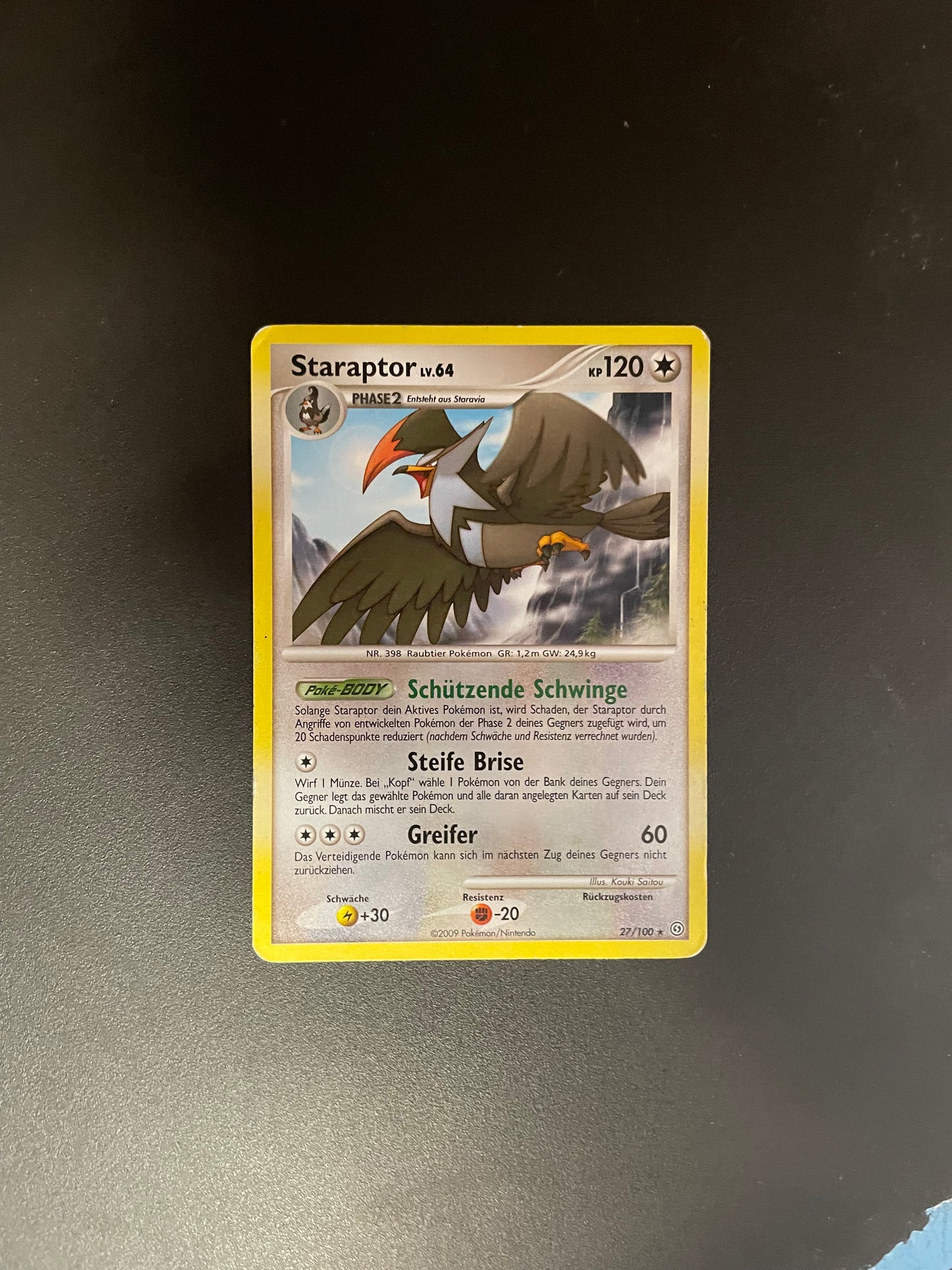 Pokémon Karte Staraptor 27/100 Deutsch