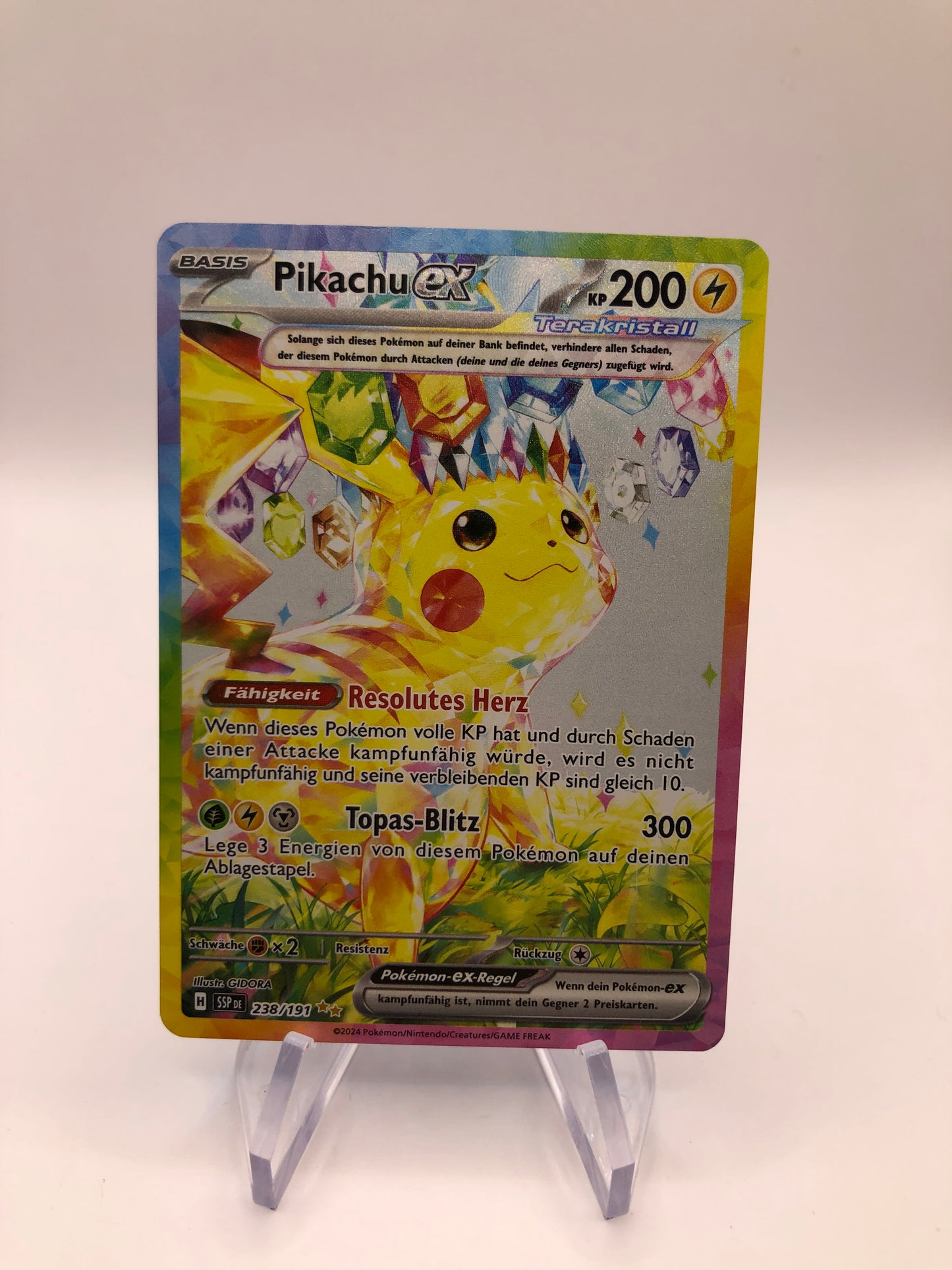 Pokemon Karte Ex Pikachu 238/191 Deutsch
