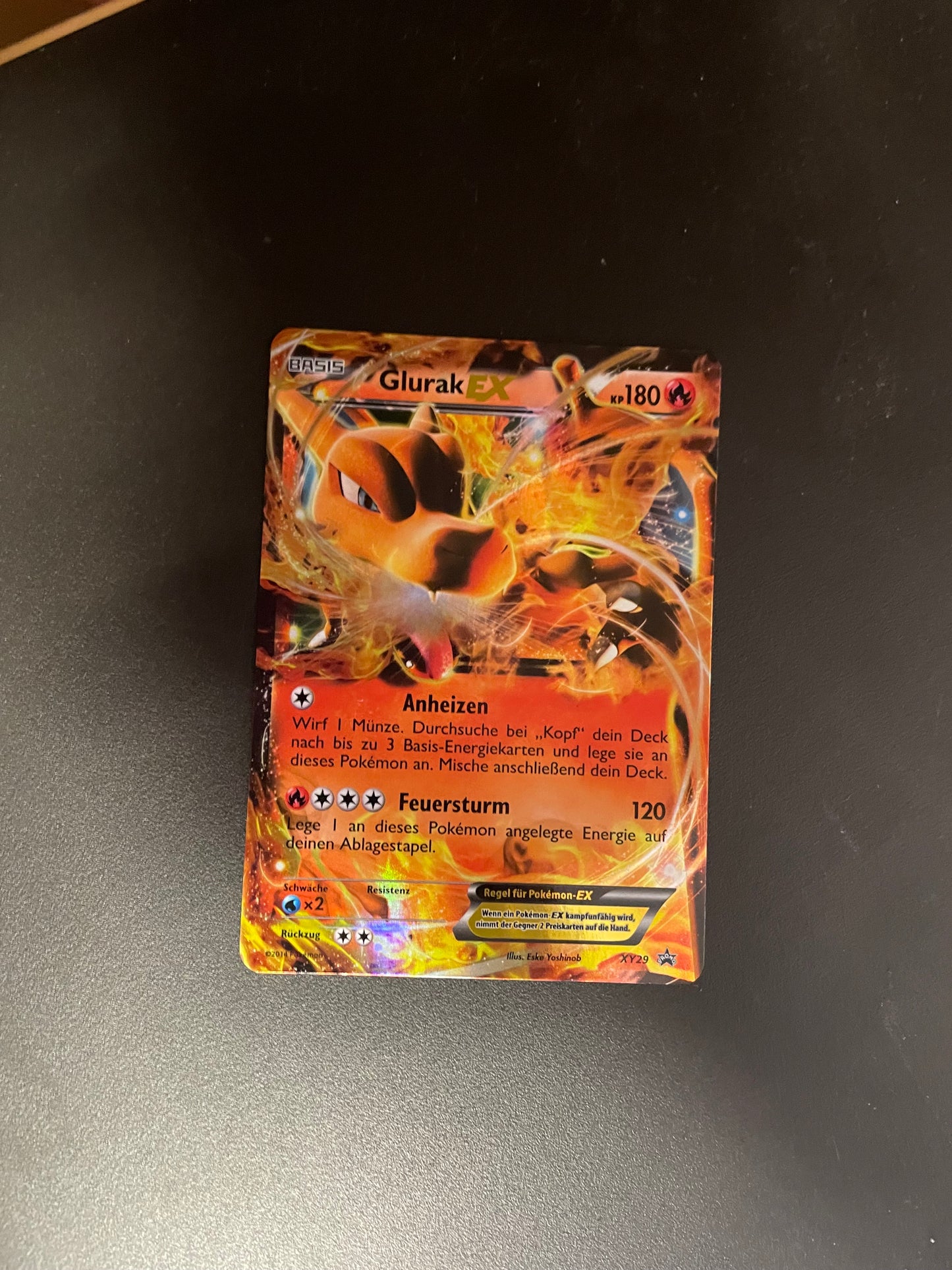 Pokemon Karte EX Promo Glurak XY29 Deutsch