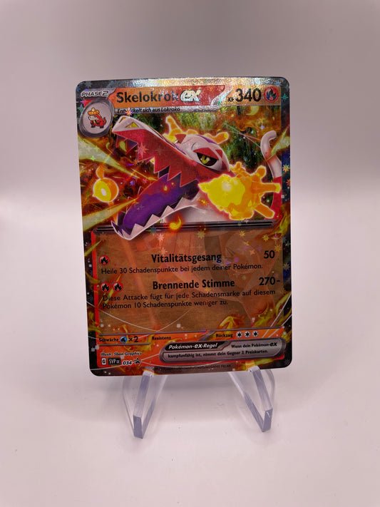 Pokemon Karte Skelokrok ex 34 Deutsch