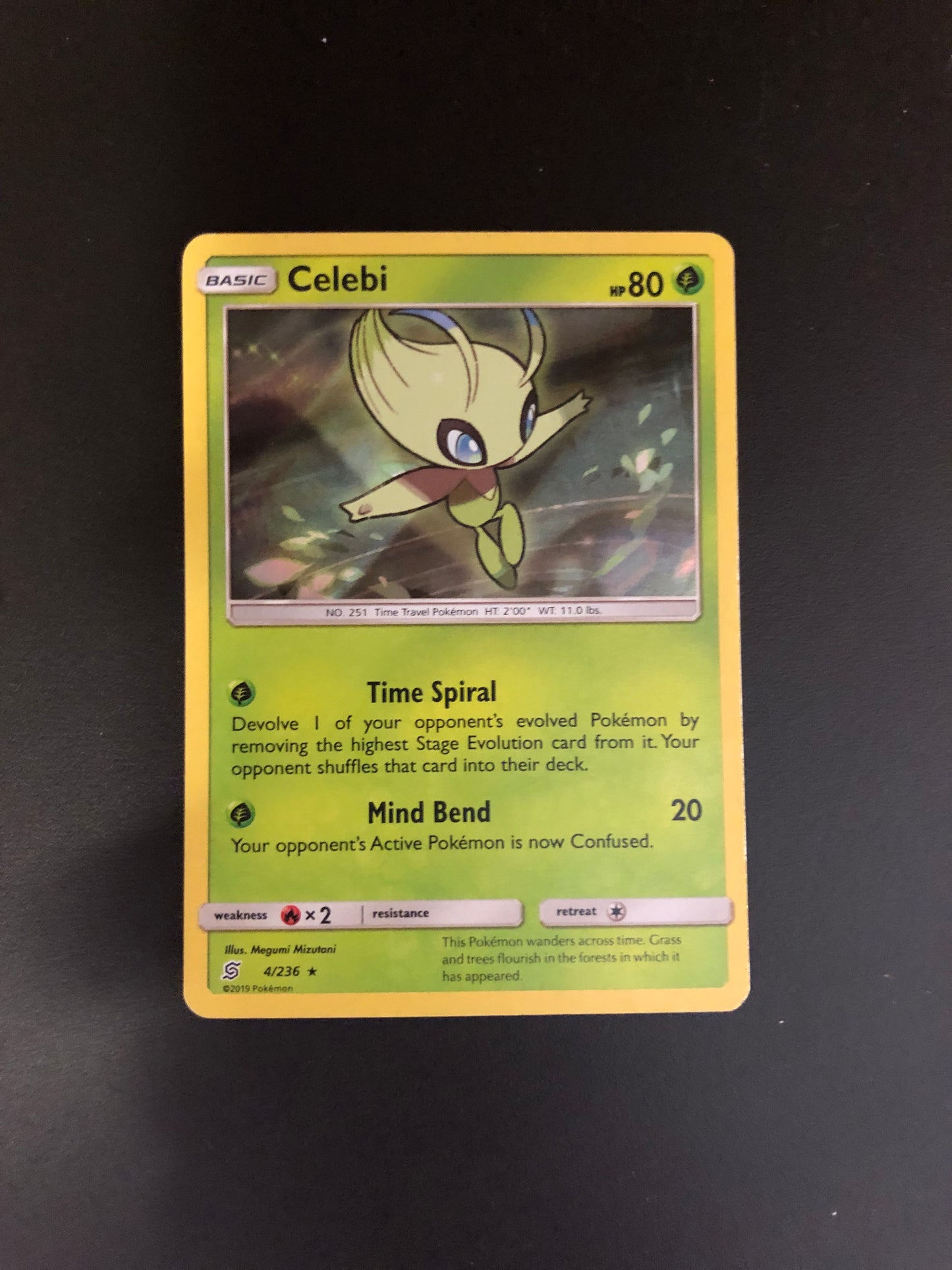 Pokémon Karte Holo Celebi 4/236 Englisch