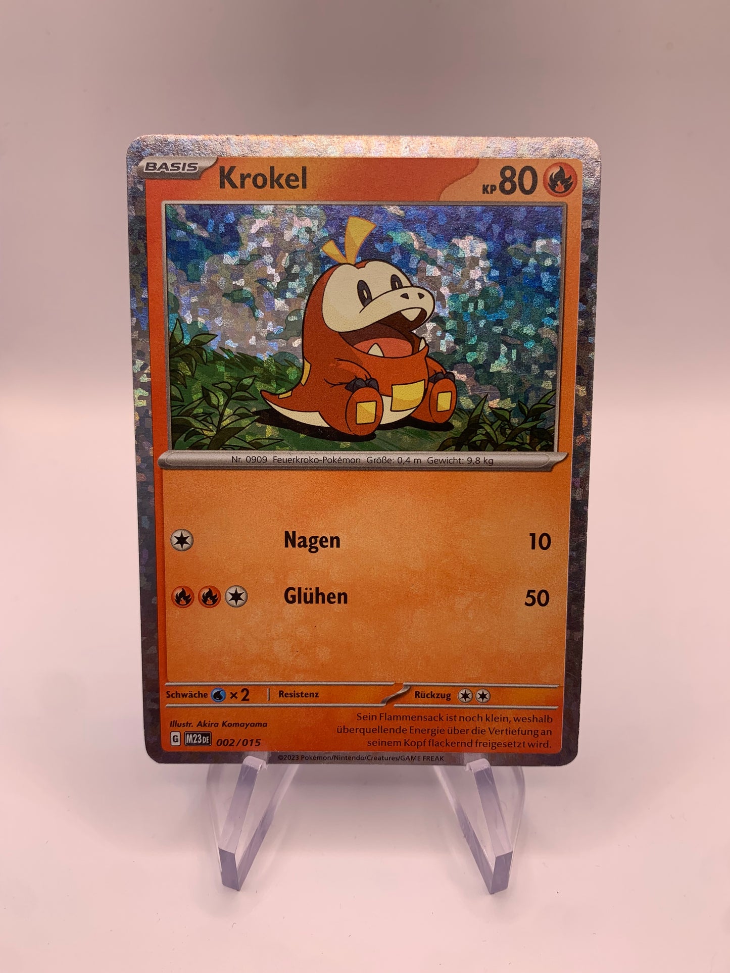 Pokemon Karte Holo Krokel 2/15 Deutsch