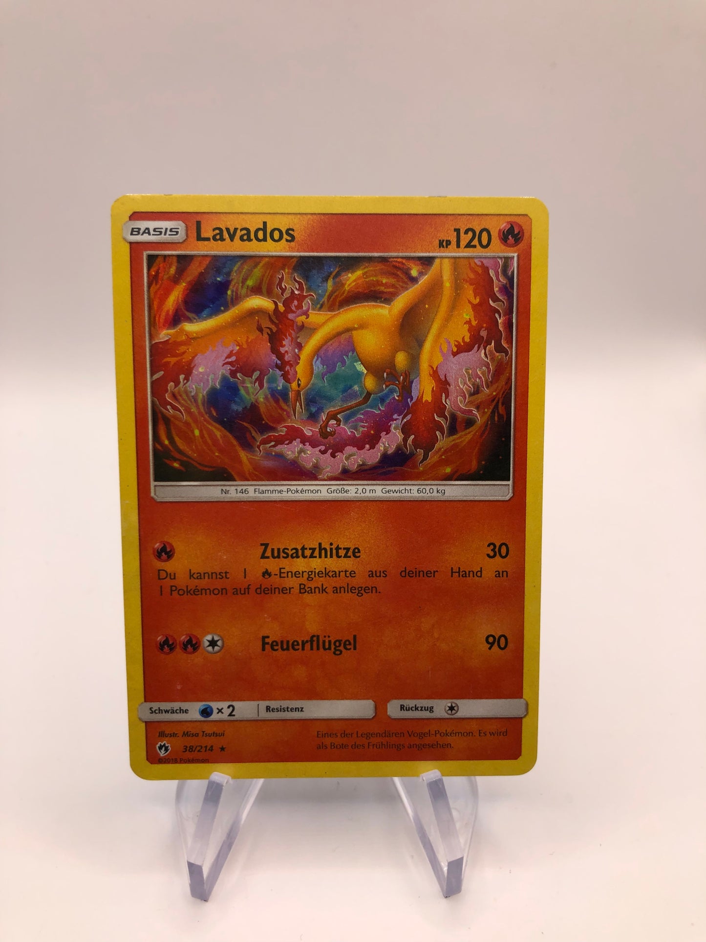 Pokemon Karte Holo Lavados 38/214 Deutsch
