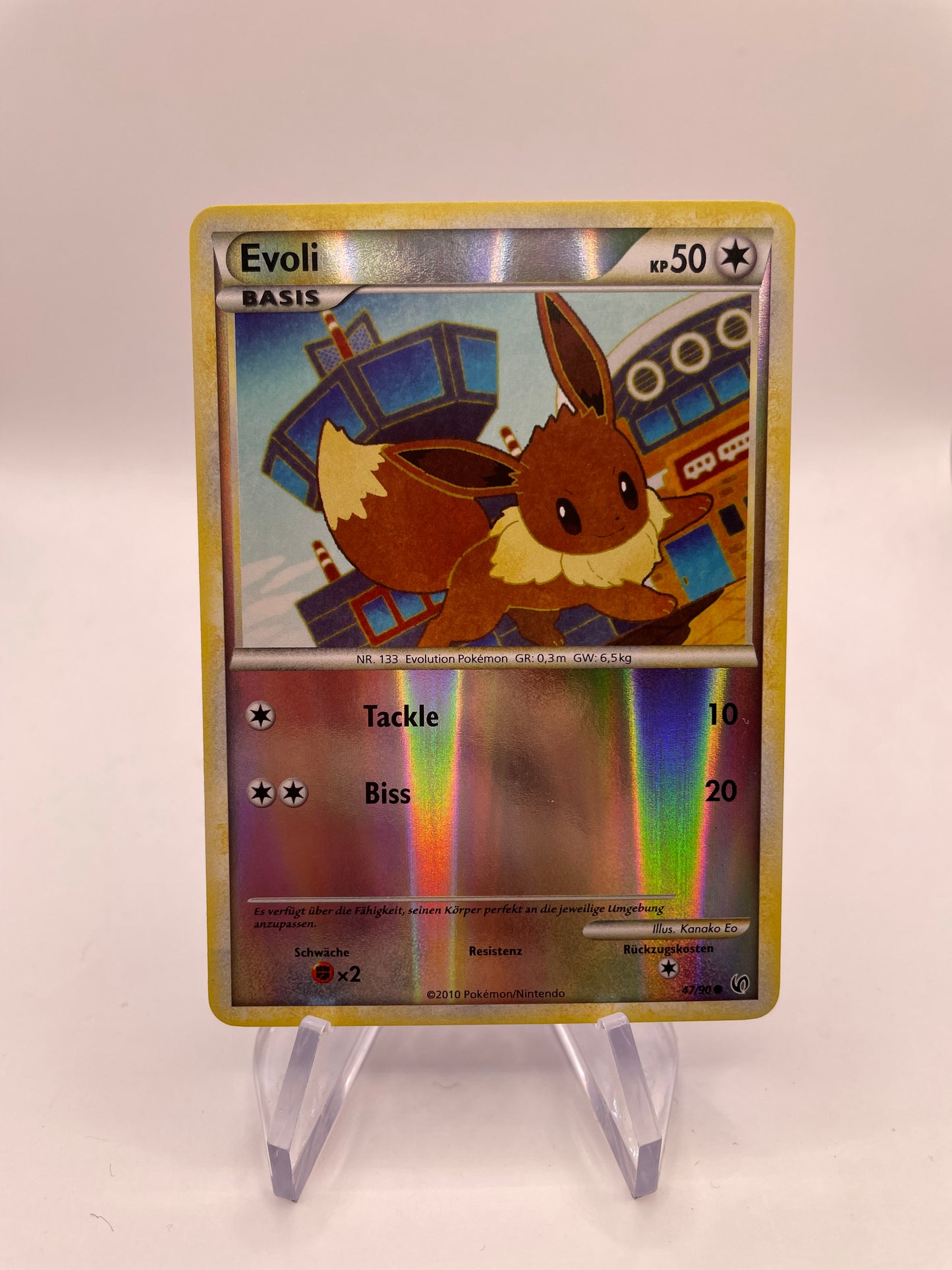 Pokemon Karte Revers Evoli 47/90 Deutsch