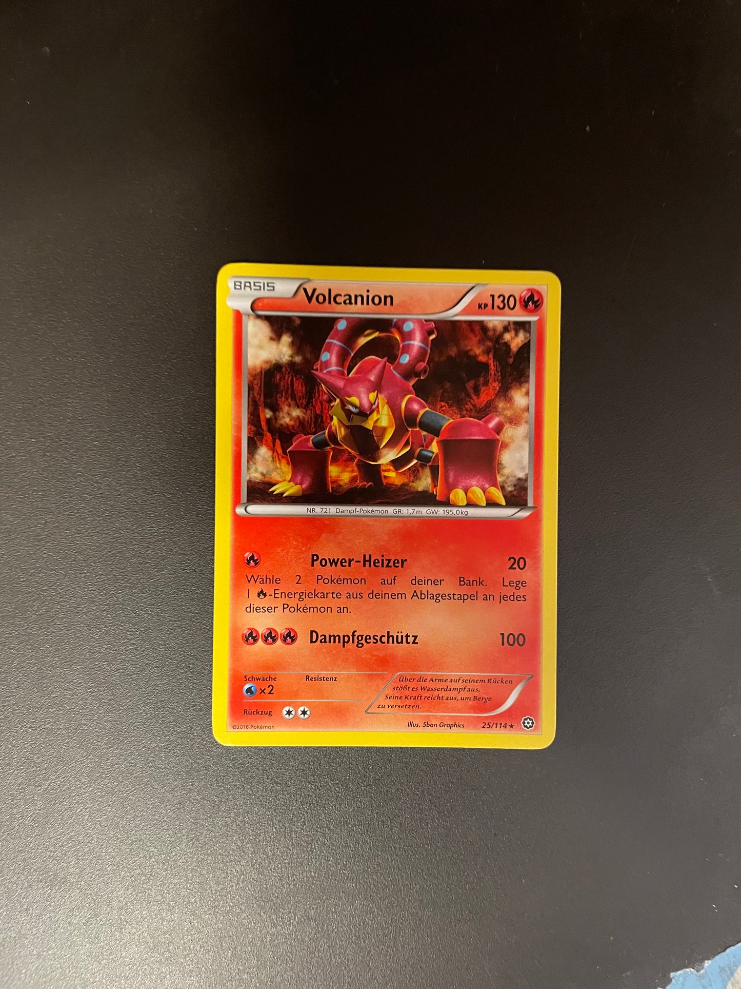 Pokémon Karte Volcanion 25/114 Deutsch