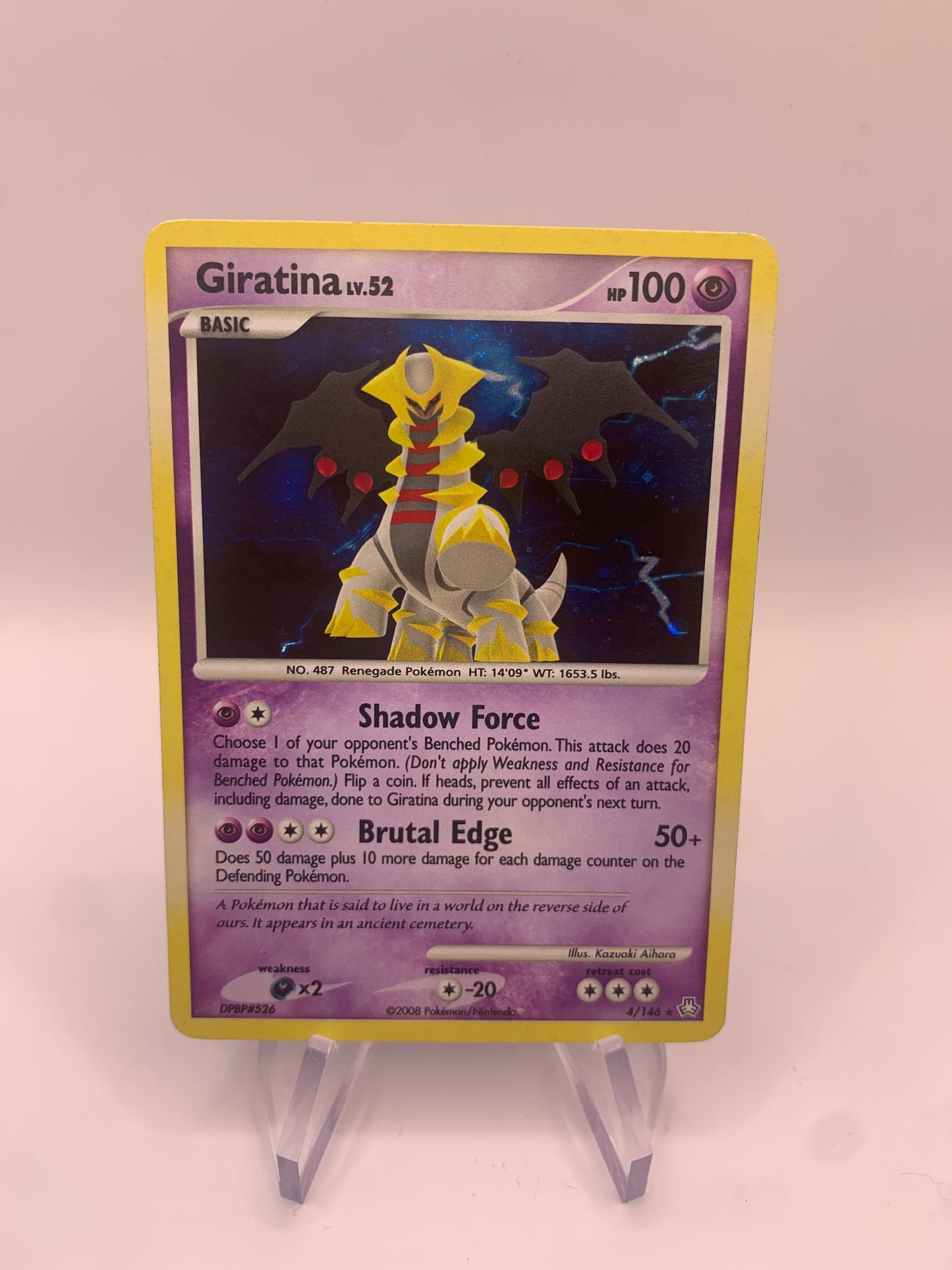 Pokemon Karte Holo Giratina 4/146 Englisch