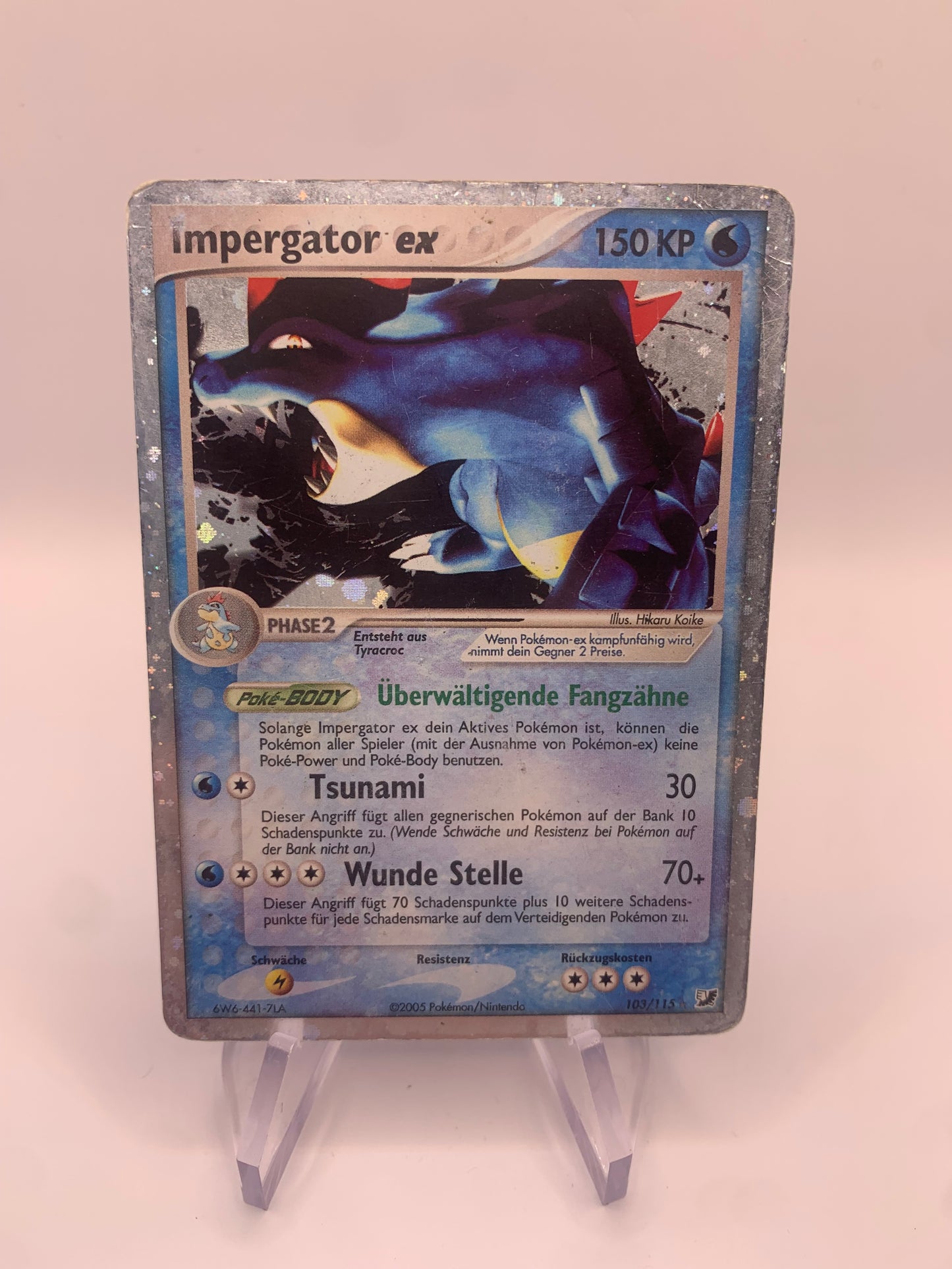 Pokemon Karte ex Impergator 103/115 Deutsch