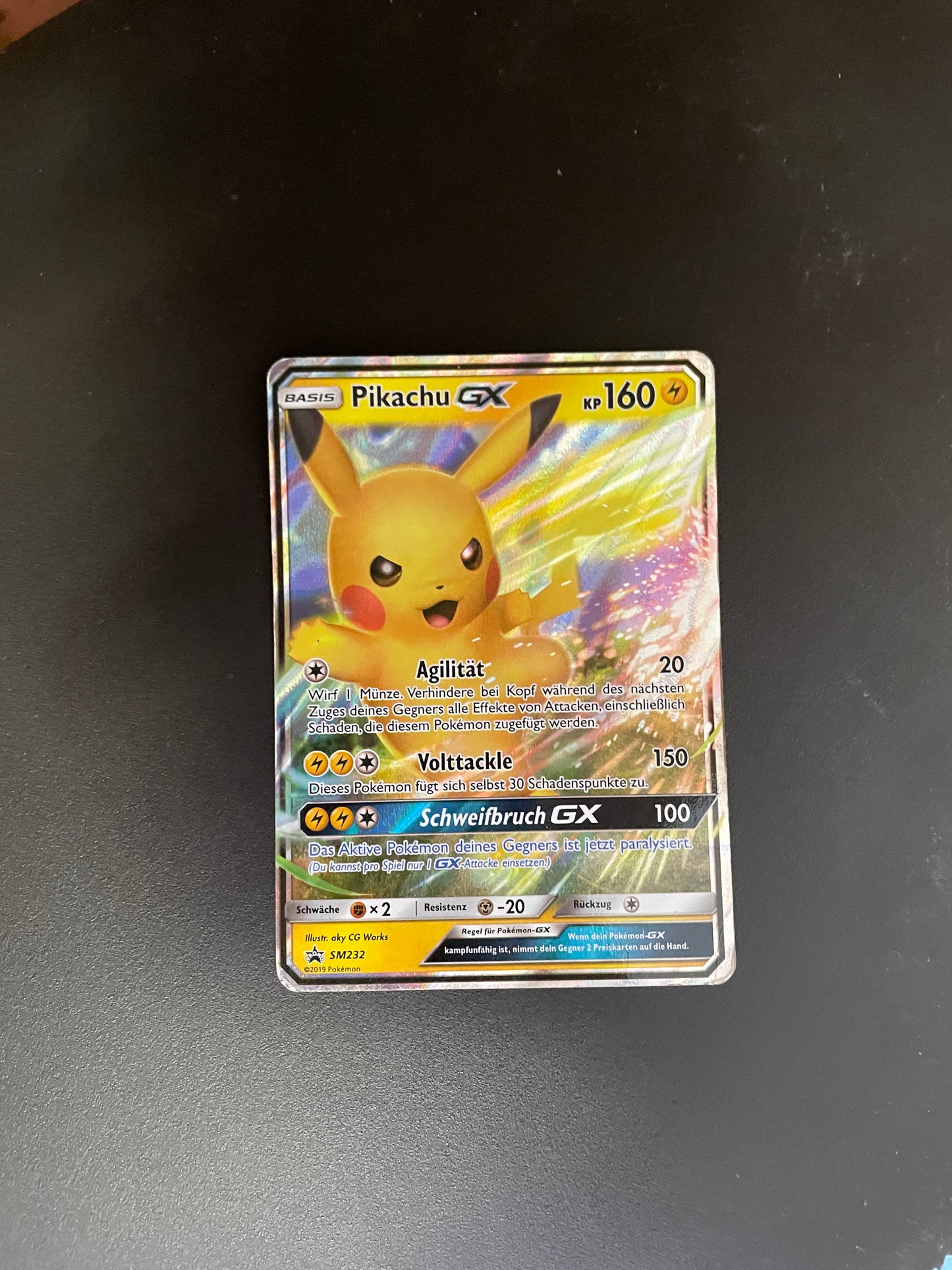 Pokémon Karte Pikachu GX SM232 Deutsch