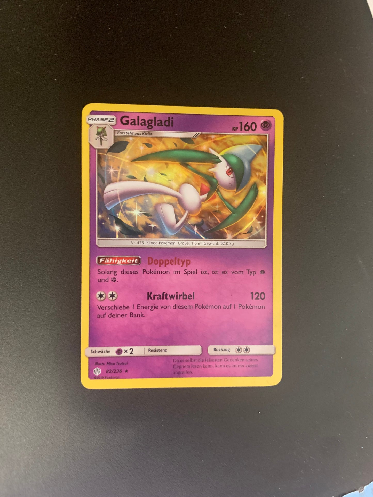 Pokemon Karte Holo Galagladi 82/236 Deutsch