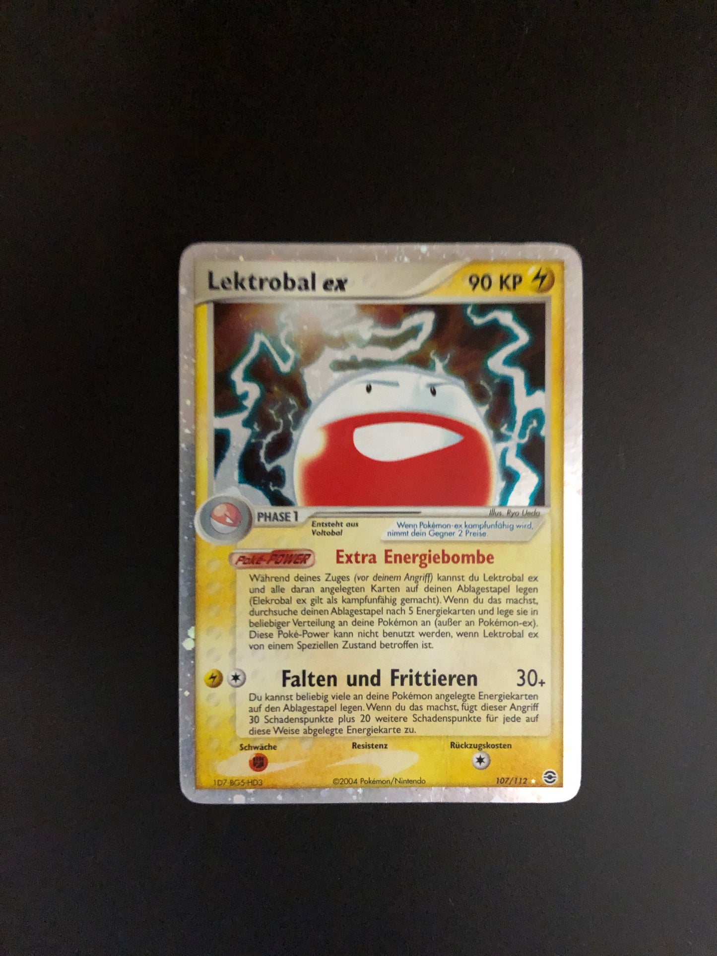 Pokemon Karte EX Lektrobal 107/112 Deutsch