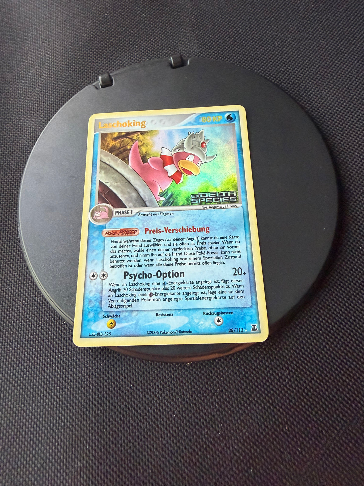 Pokemon Karte Stamp Laschoking 28/113 Deutsch