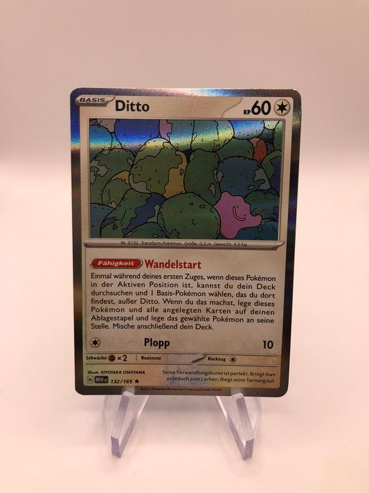 Pokemon Karte Holo Ditto 132/165 Deutsch