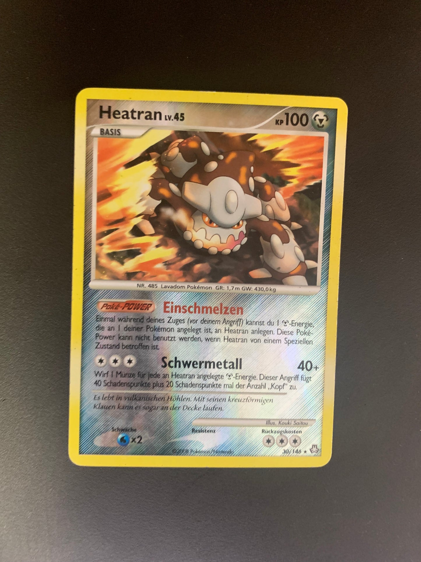 Pokemon Karte Heatran 30/146 Deutsch