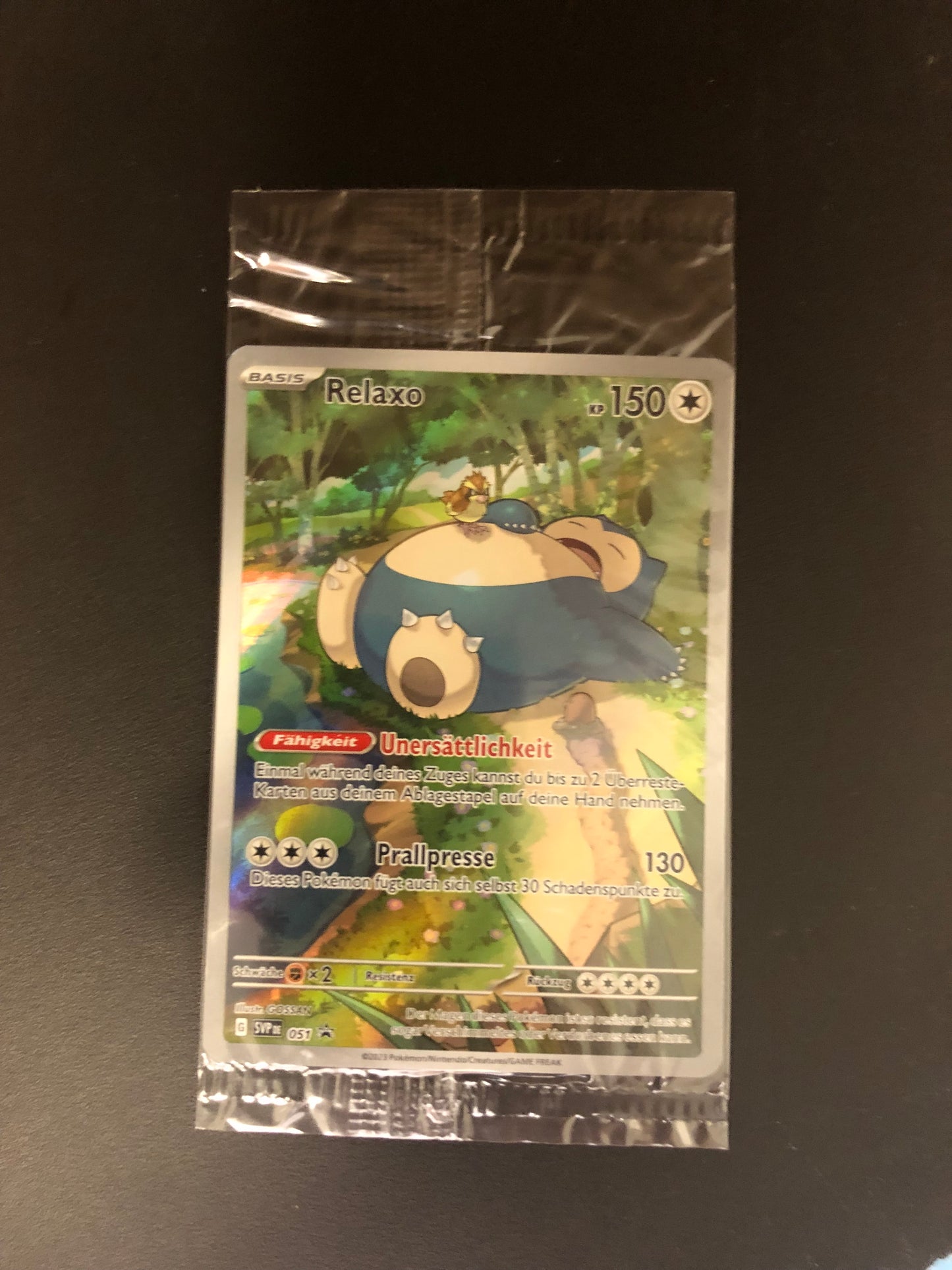 Pokemon Karte Art-Rare Promo OVP Relaxo 051 Deutsch