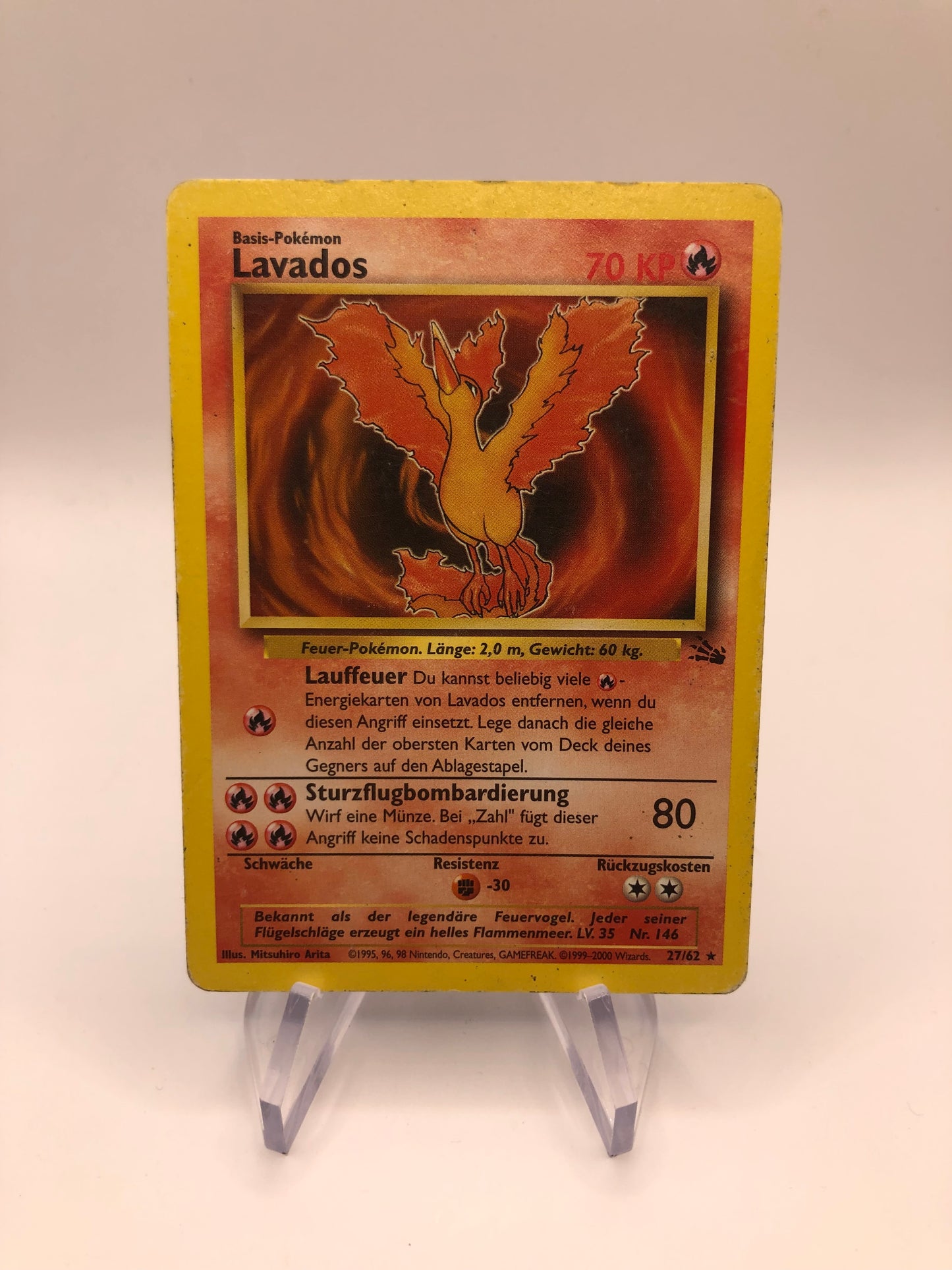 Pokemon Karten Fossil Lavados 27/62 Deutsch