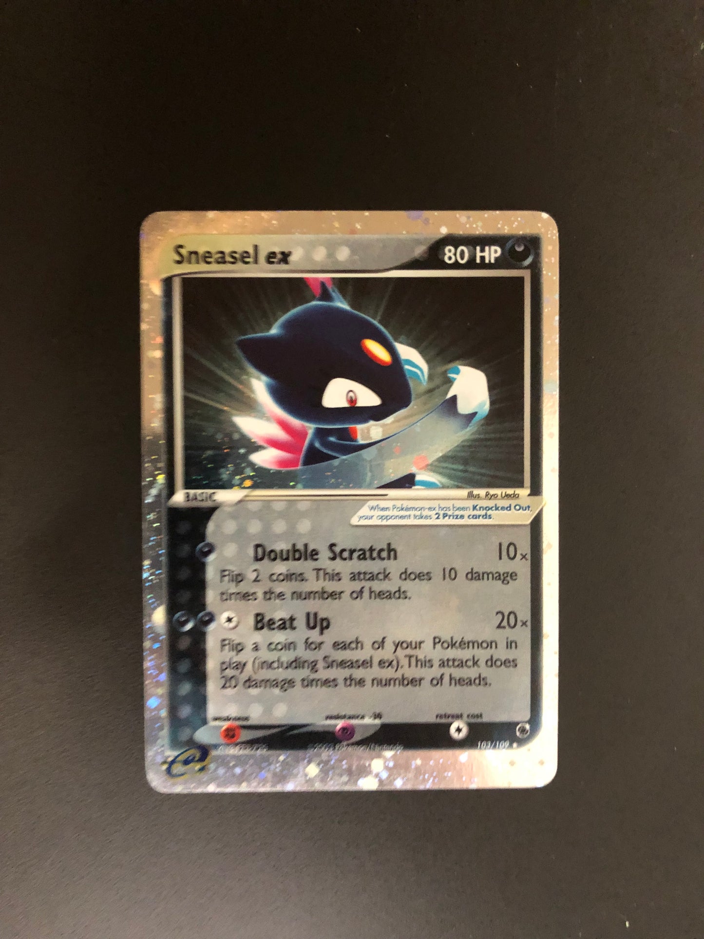 Pokemon Karte EX Sniebel 103/109 Englisch