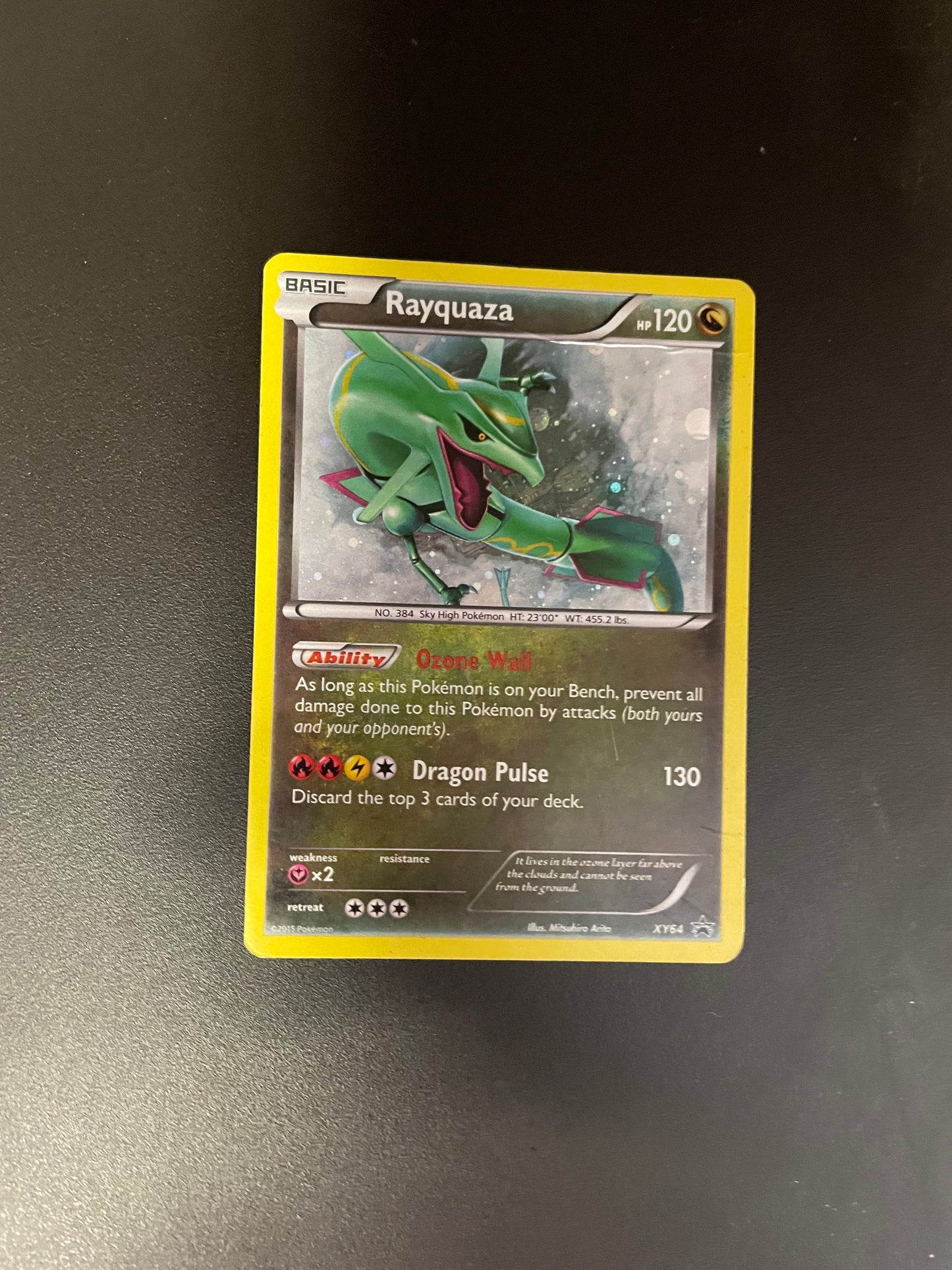 Pokemon Kart Holo Rayquaza XY64 Englisch
