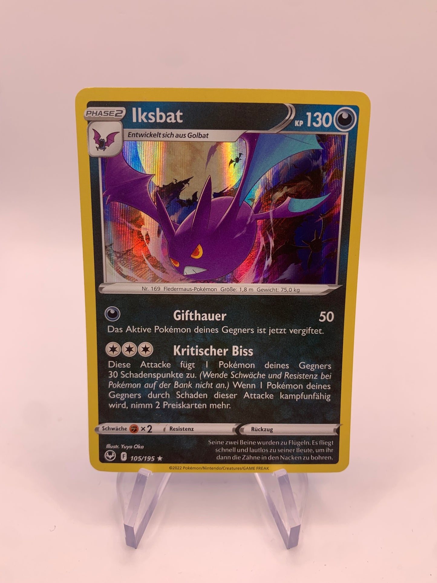 Pokémon Karte Holo Iksbat 105/195 Deutsch