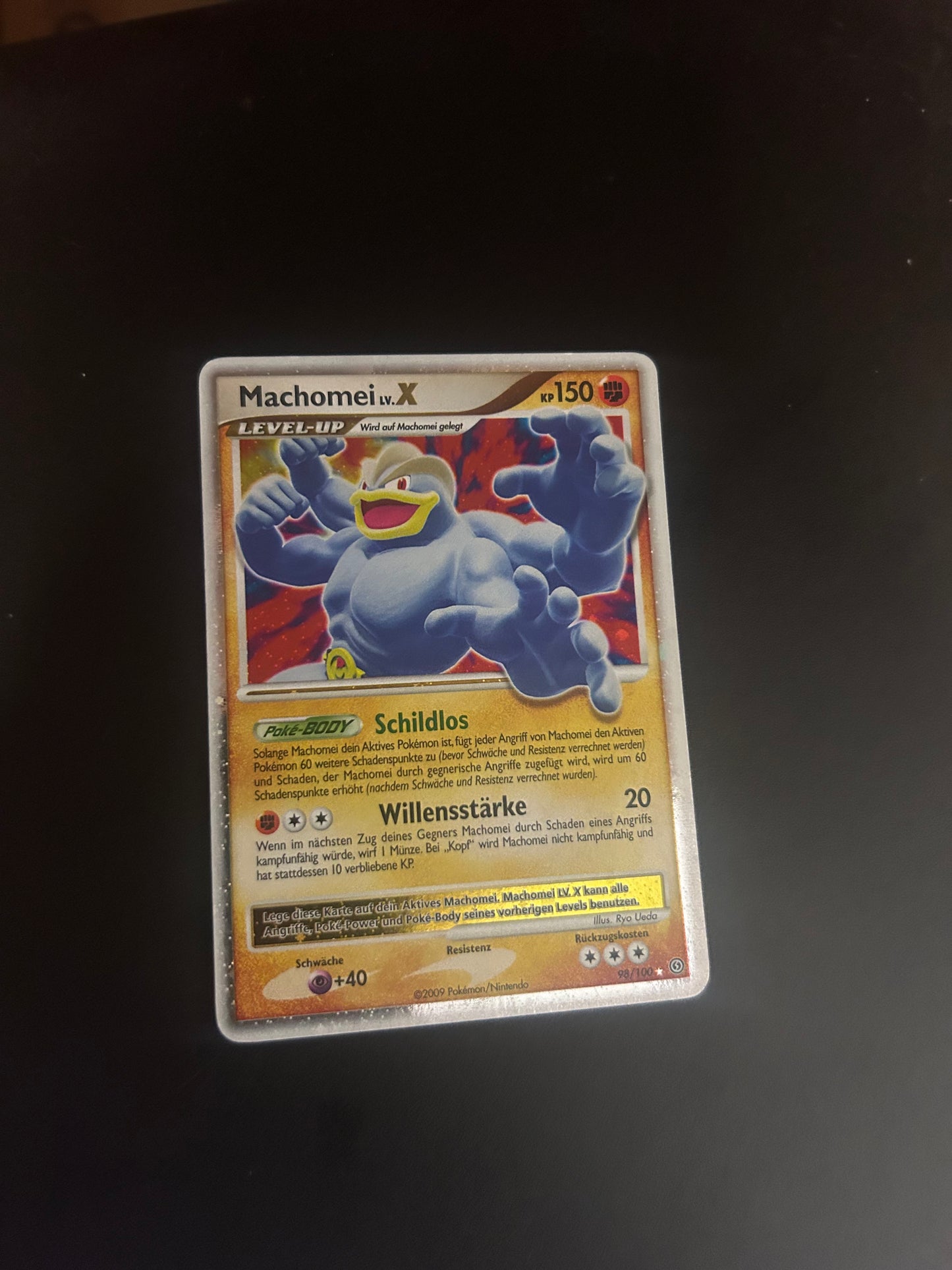 Pokemon Karte Lv.X Machomei 98/100 Deutsch