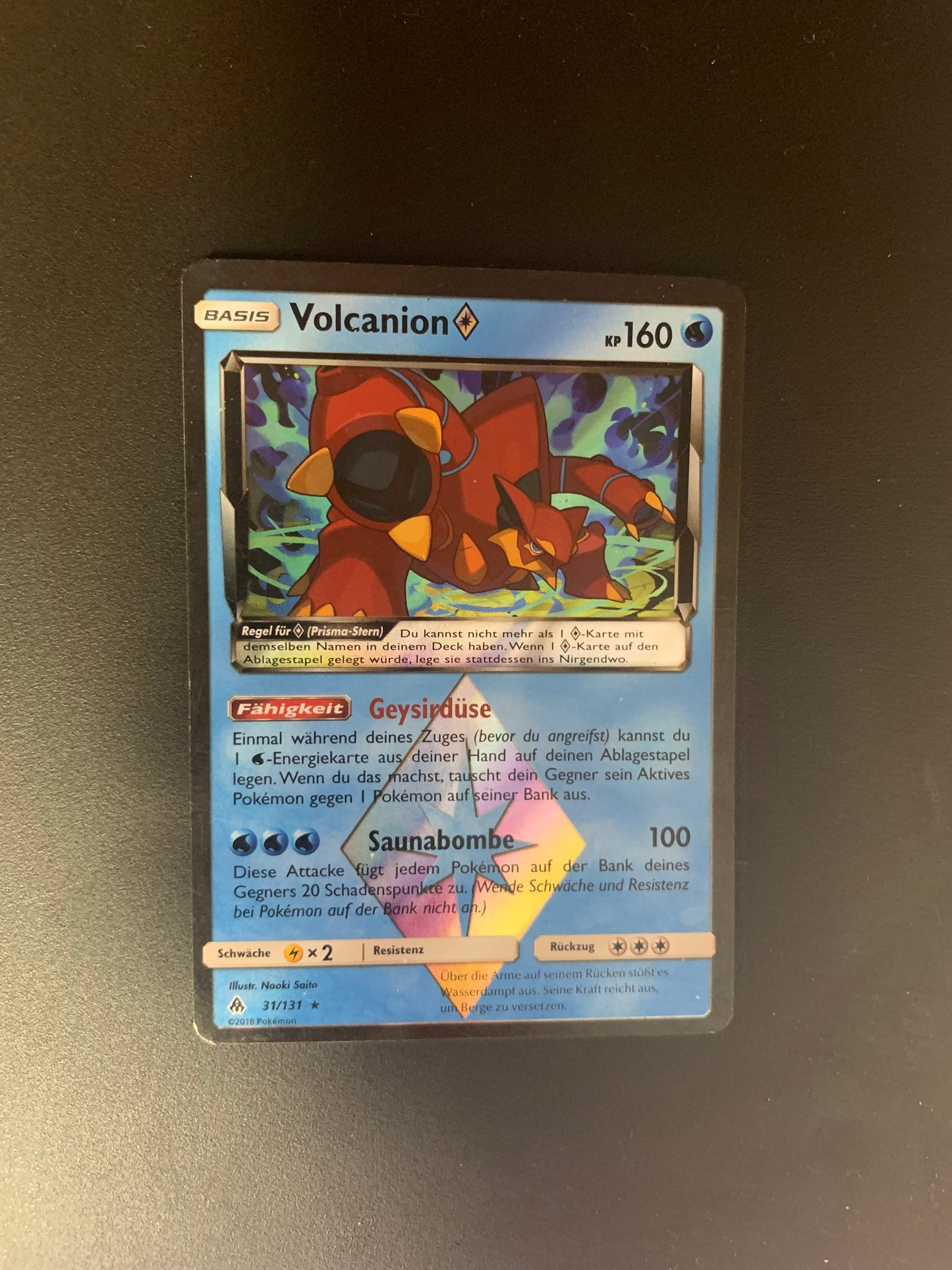 Pokemon Karte Prisma Volcanion 31/131 Deutsch