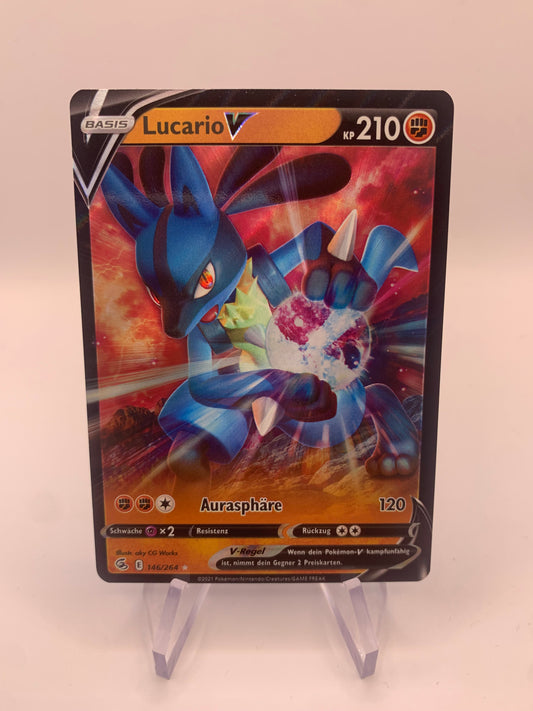 Pokemon Karte V Lucario 146/264 Deutsch